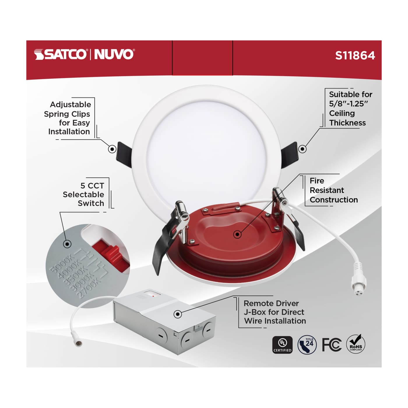 10WLED/4/FR/CCT/SLF/RD/FL/RND - S11864