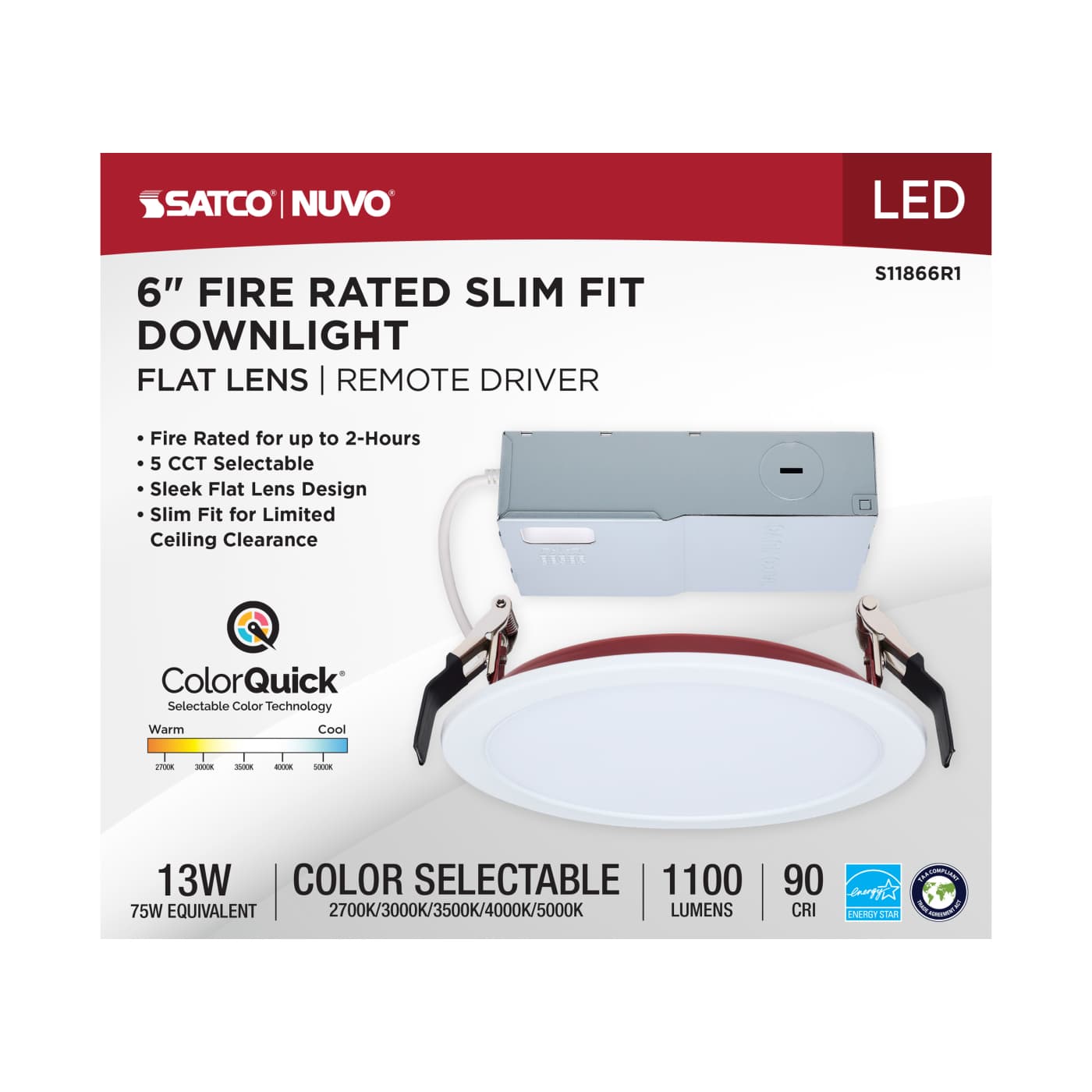 13WLED/6/FR/CCT/SLF/RD/FL/RND - S11866R1