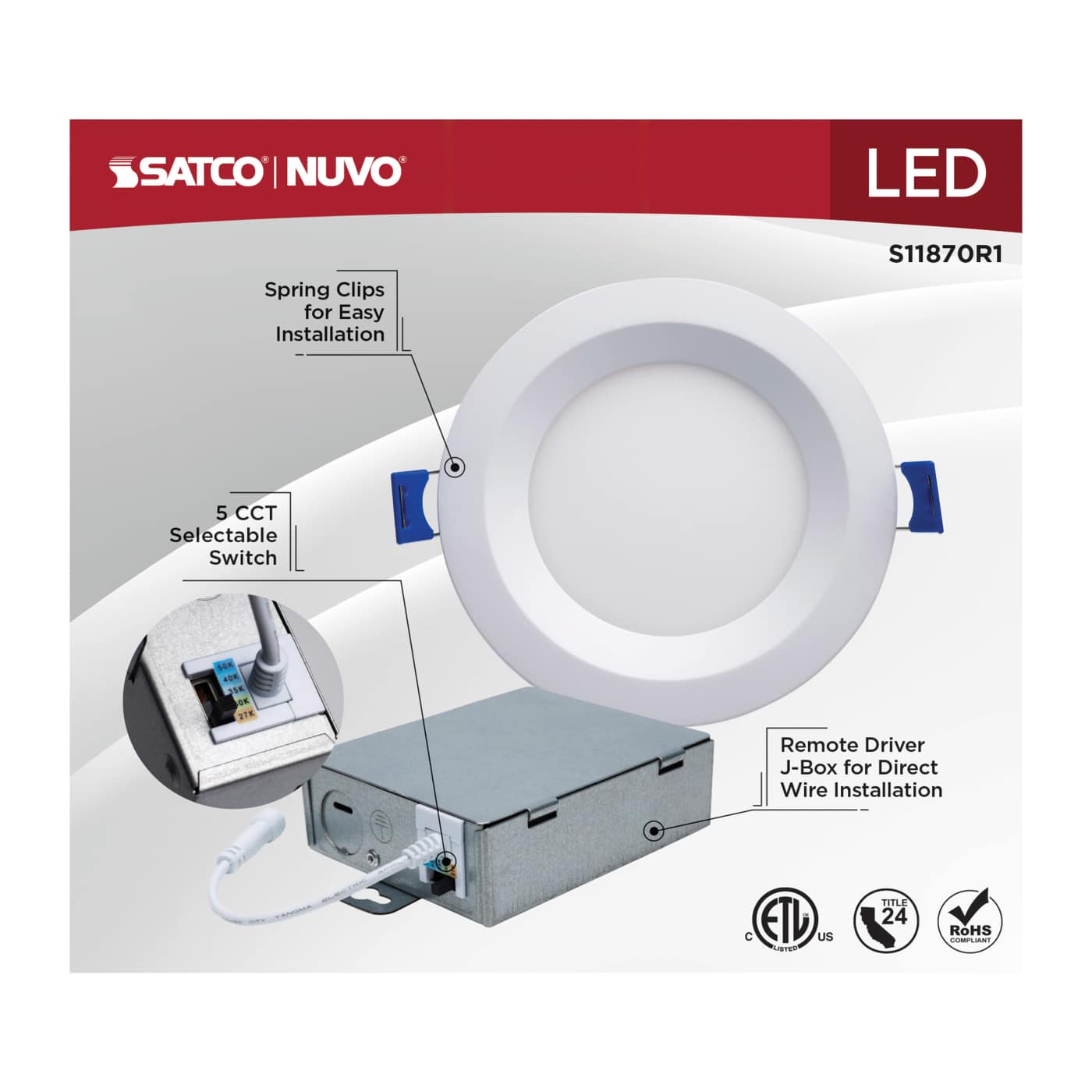 10WLED/DW/4/CCT-SEL/RND/RD/WH - S11870R1