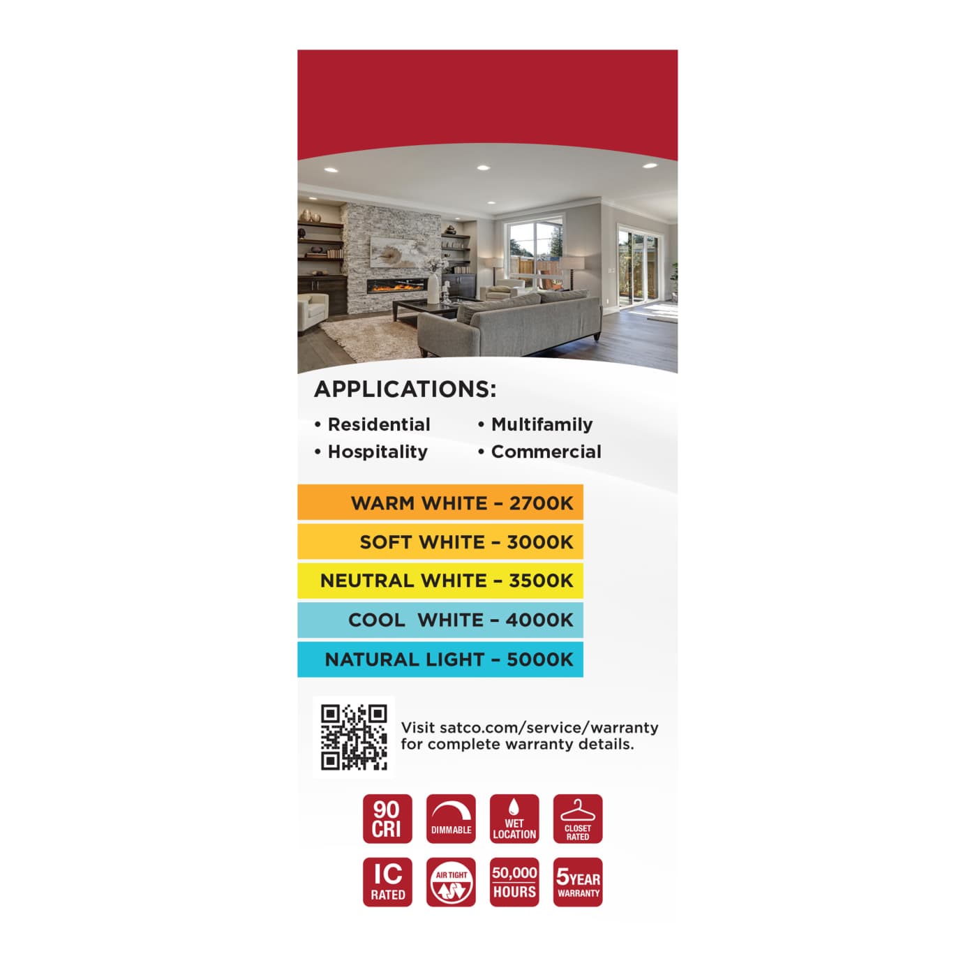 10WLED/DW/4/CCT-SEL/RND/RD/BK - S11874R1