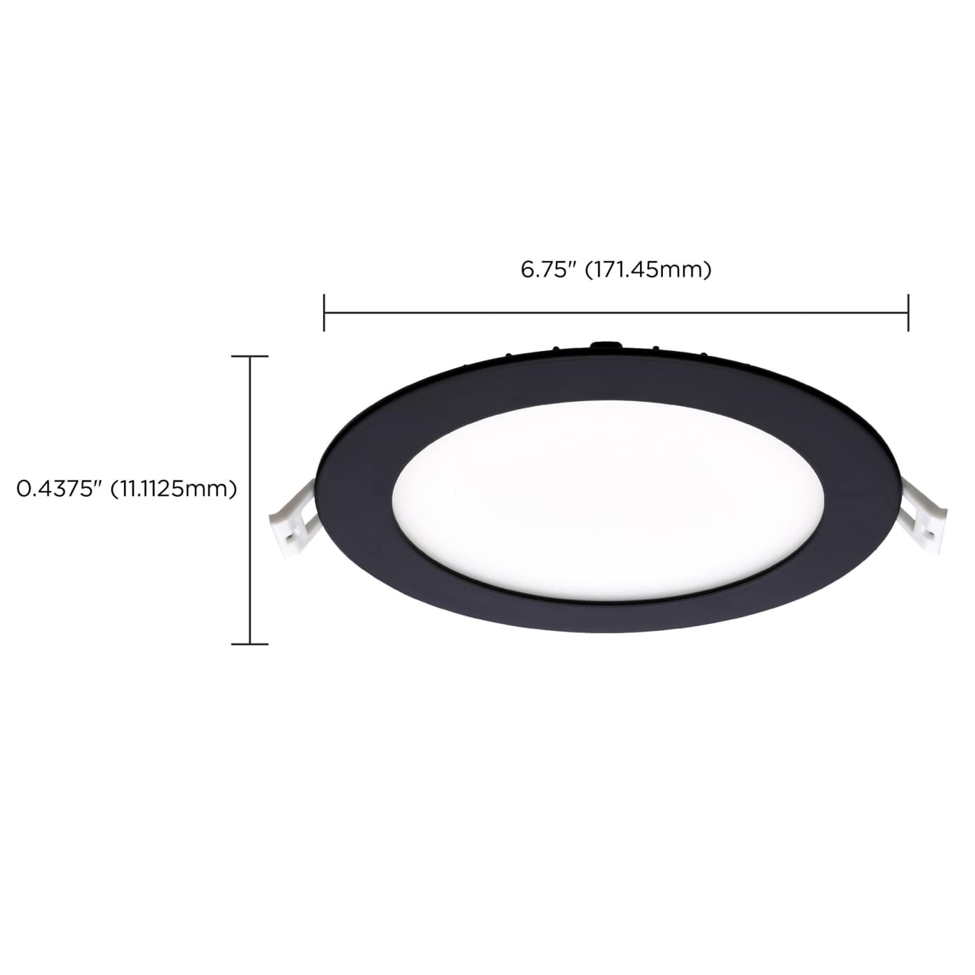 12WLED/DW/6/CCT-SEL/RND/RD/BK - S11875