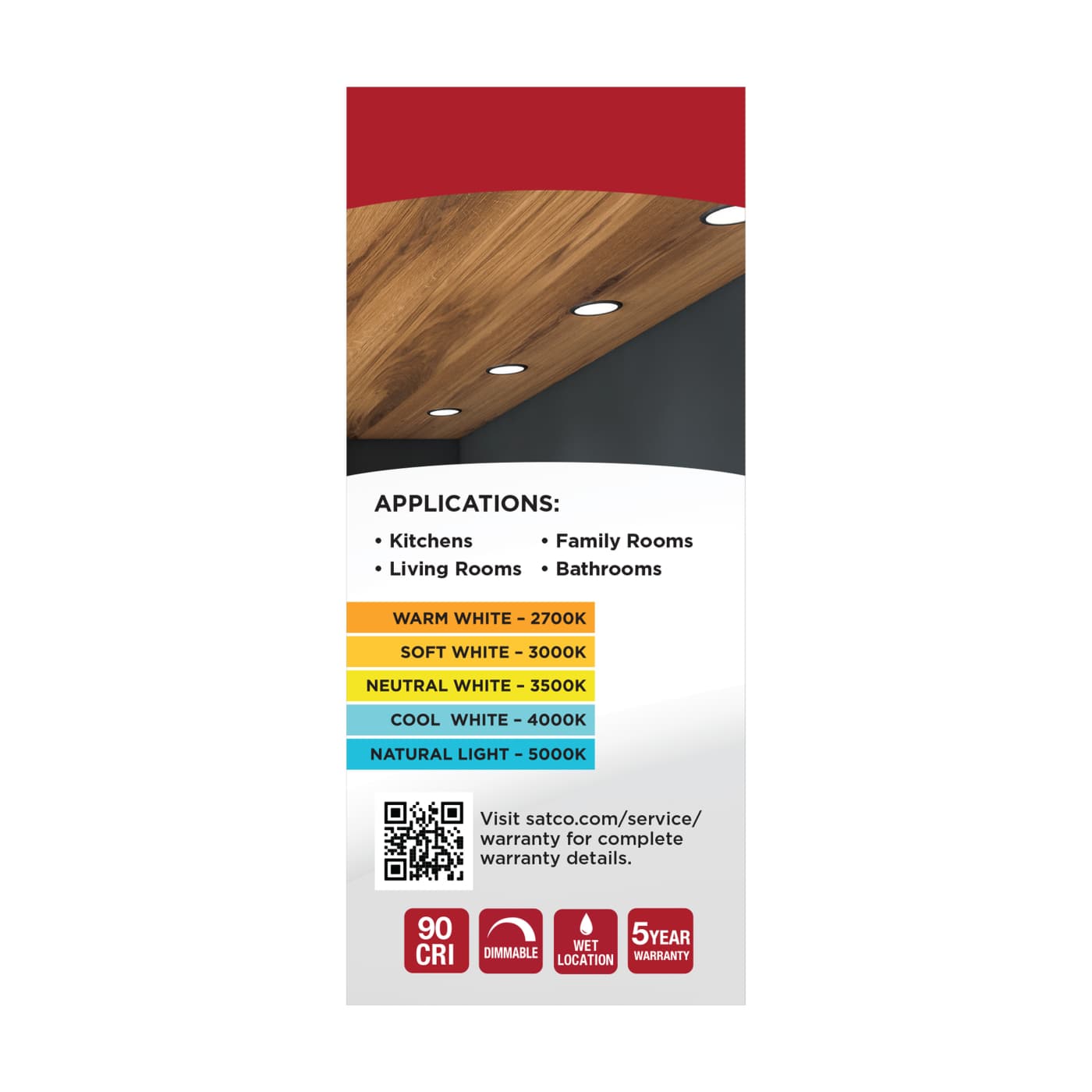 10WLED/DW/4/CCT-SEL/SQ/RD/BK - S11876