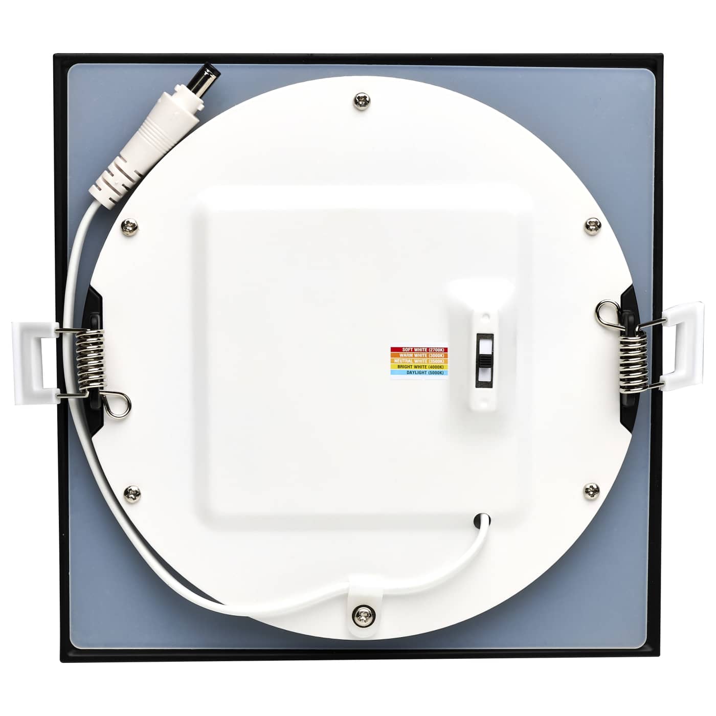 12WLED/DW/6/CCT-SEL/SQ/RD/BK - S11877