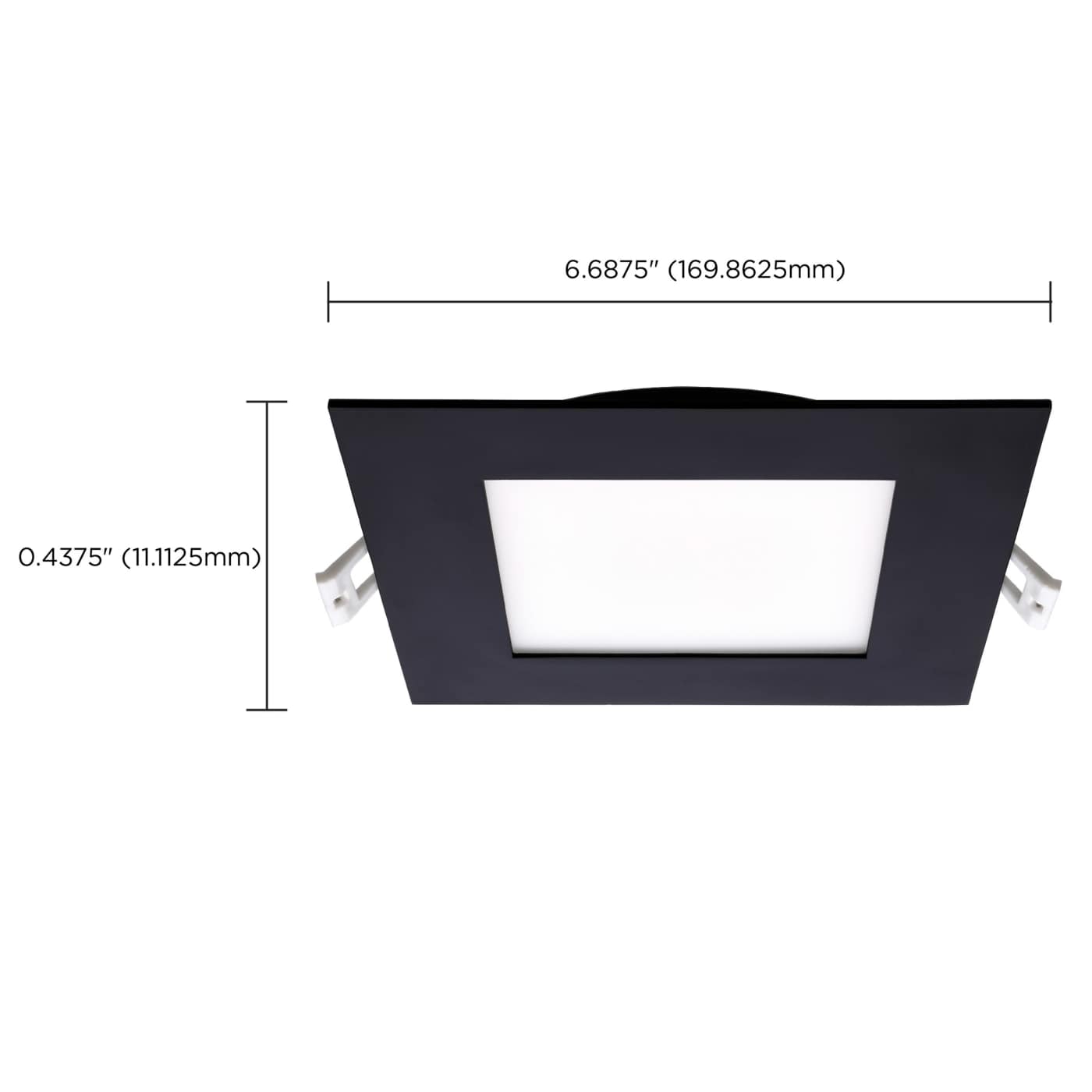 12WLED/DW/6/CCT-SEL/SQ/RD/BK - S11877