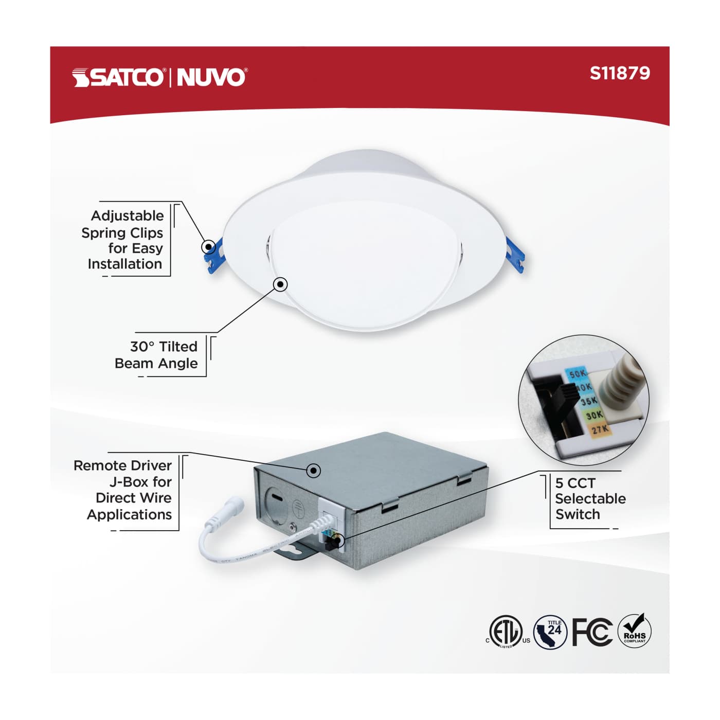 14WLED/6/CCT/LP/RD/DIR/FL - S11879