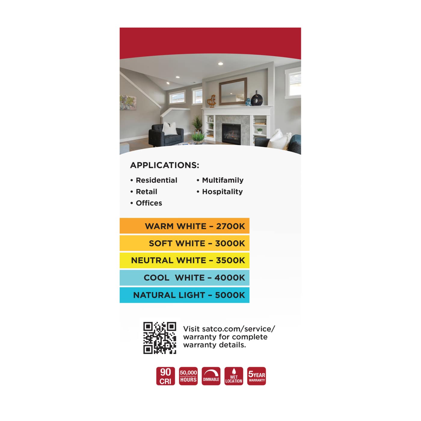 13.5WLED/DLR/5-6/WS/5CCT/RD/DB - S11883