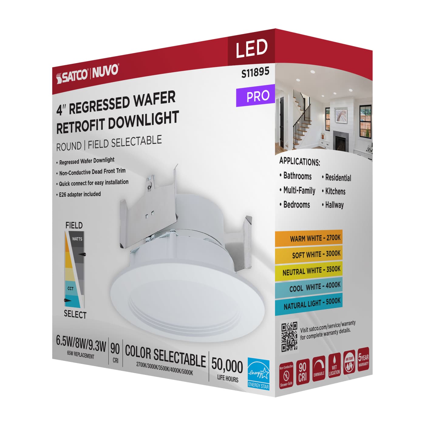 9WLED/DLR/4/FS/WR/RND/WH - S11895