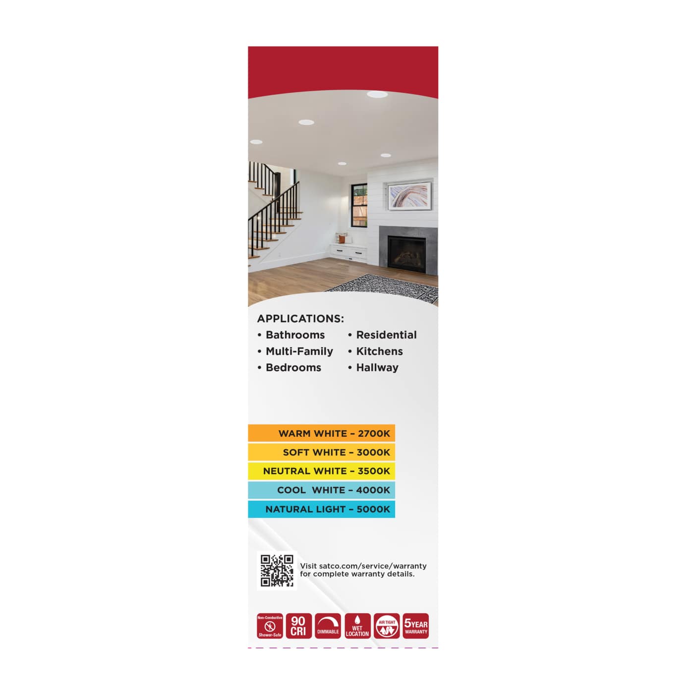 13WLED/DLR/6/FS/WF/RND/WH - S11896