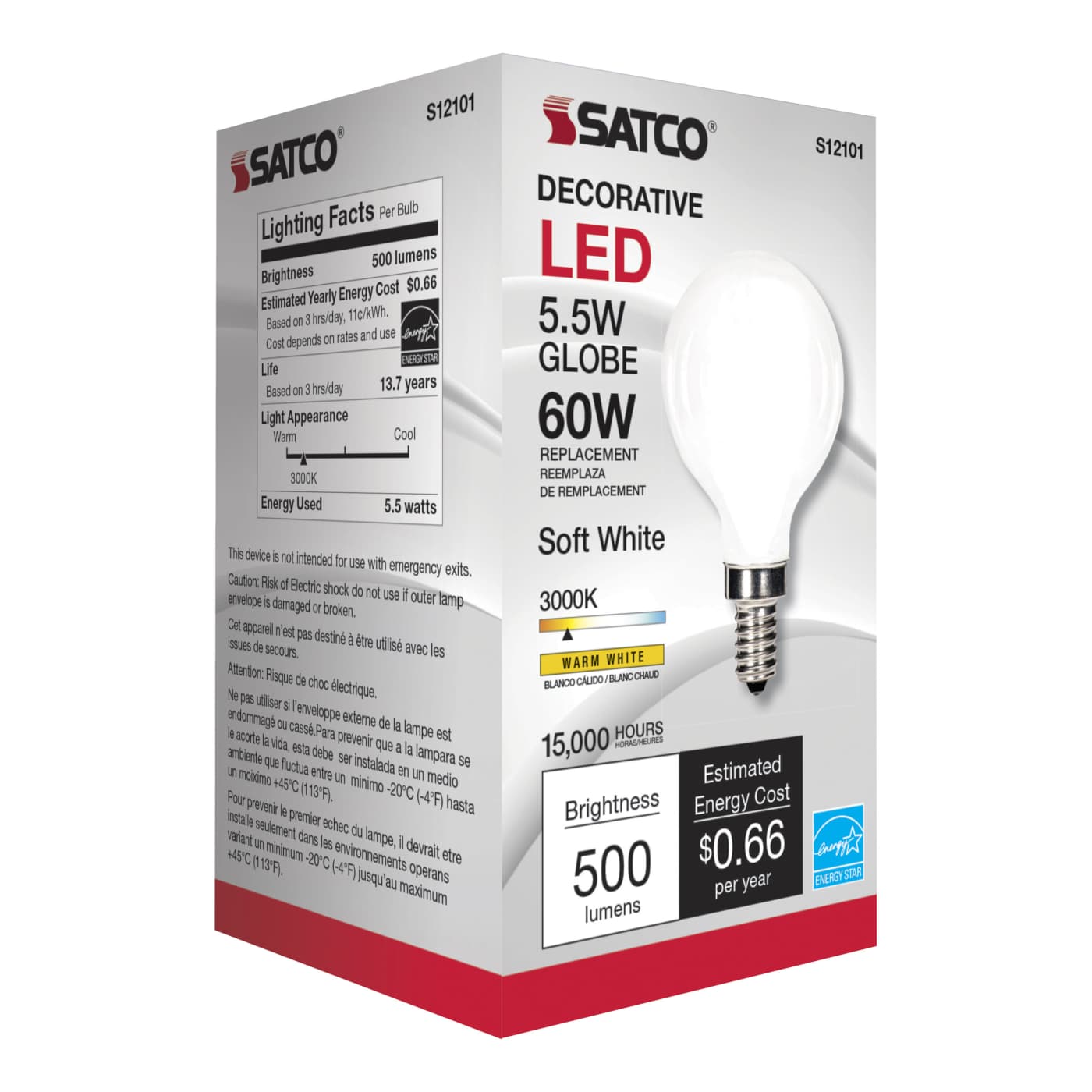 5.5G16.5/LED/SW/3K/120V/E12 - S12101