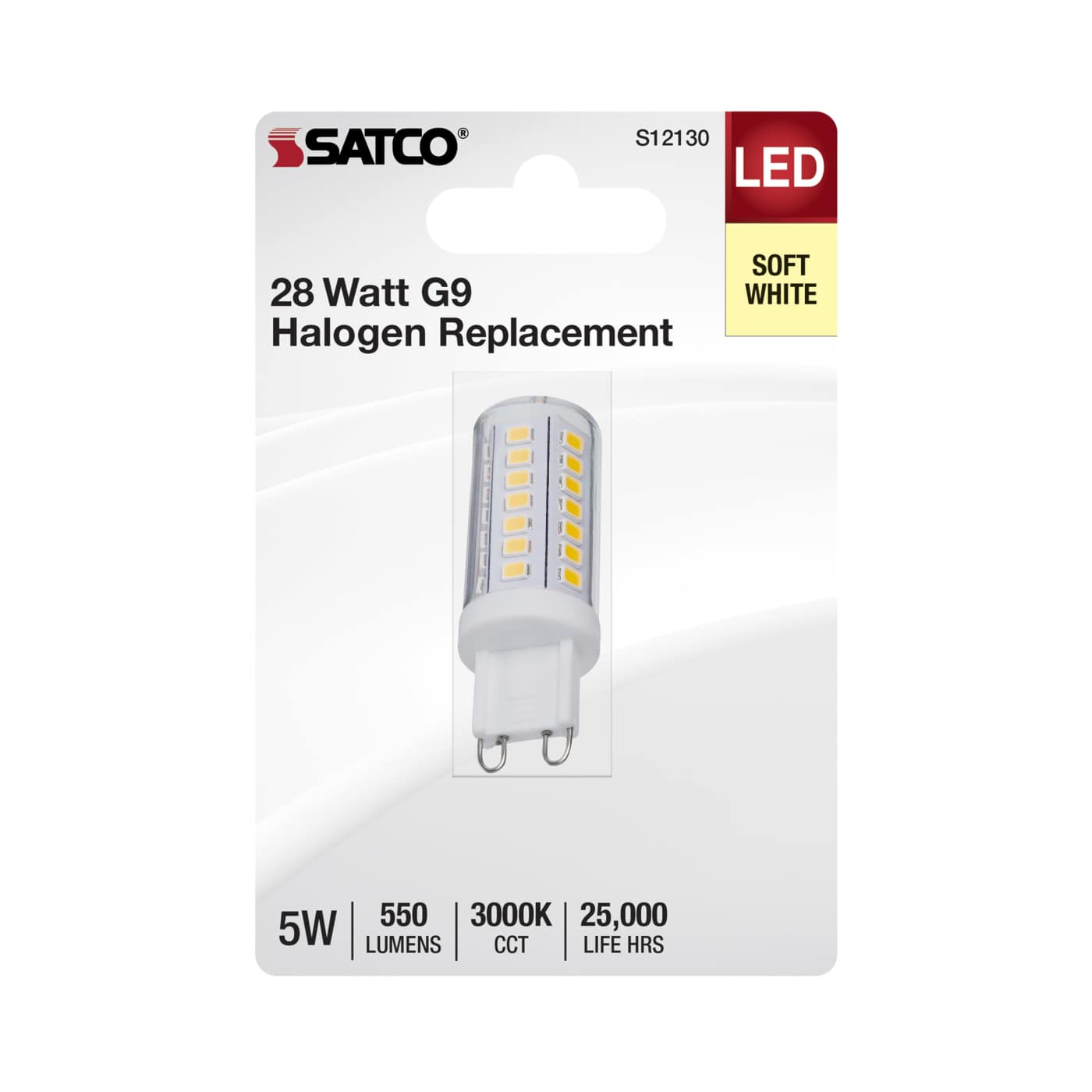 5W/LED/G9/830/CL/120V/1CD - S12130