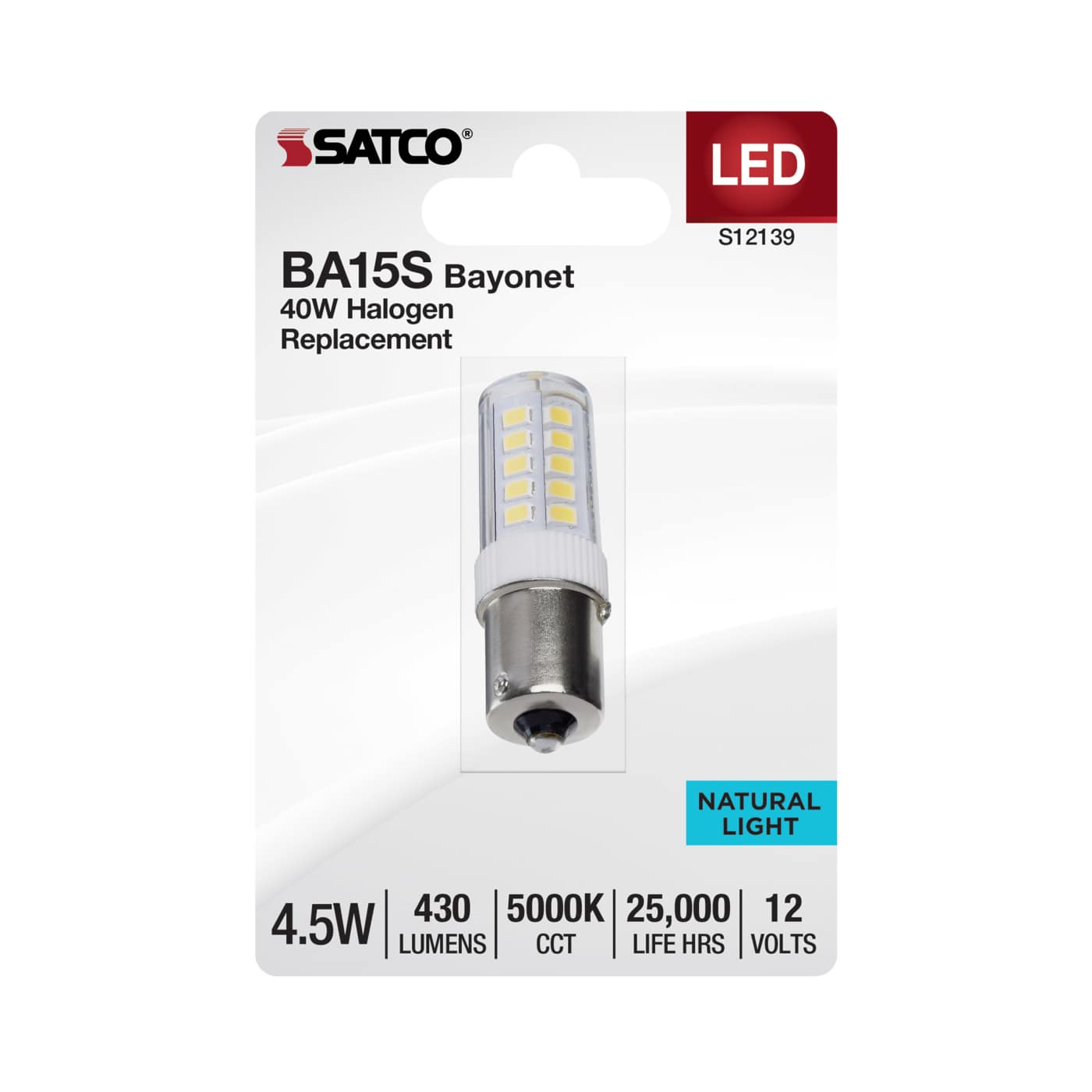 4.5W/LED/BA15S/CL/850/12V/1CD - S12139