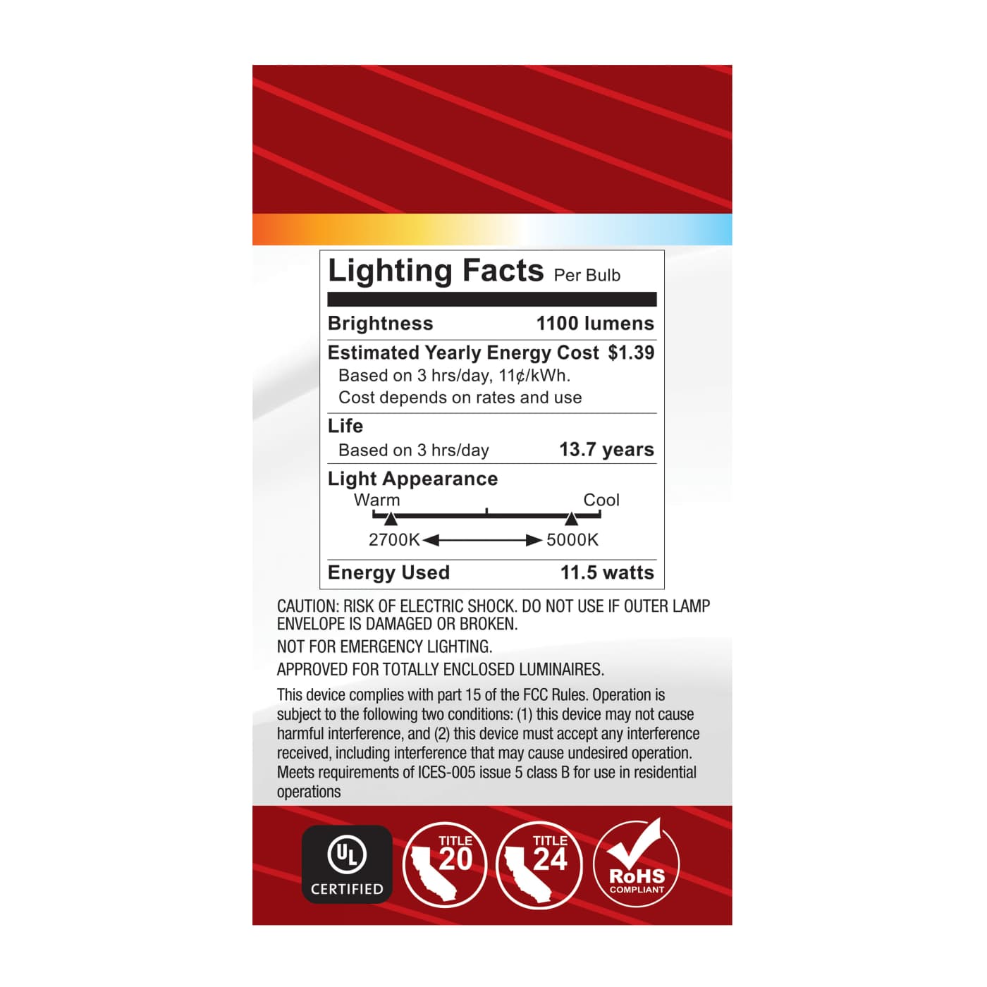 11.5A19L/9CCT5/GU24/PF/D - S12146