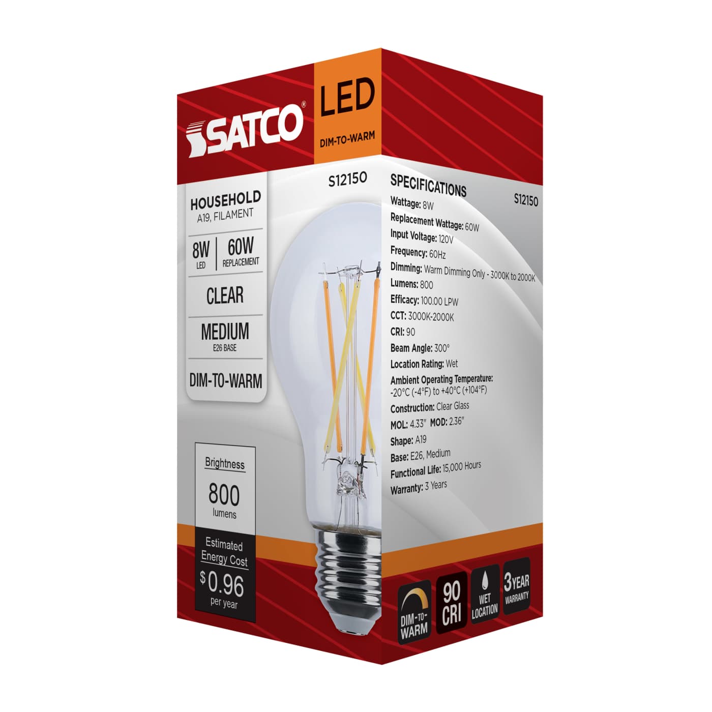 8A19L/930WD/E26/GCYS - S12150