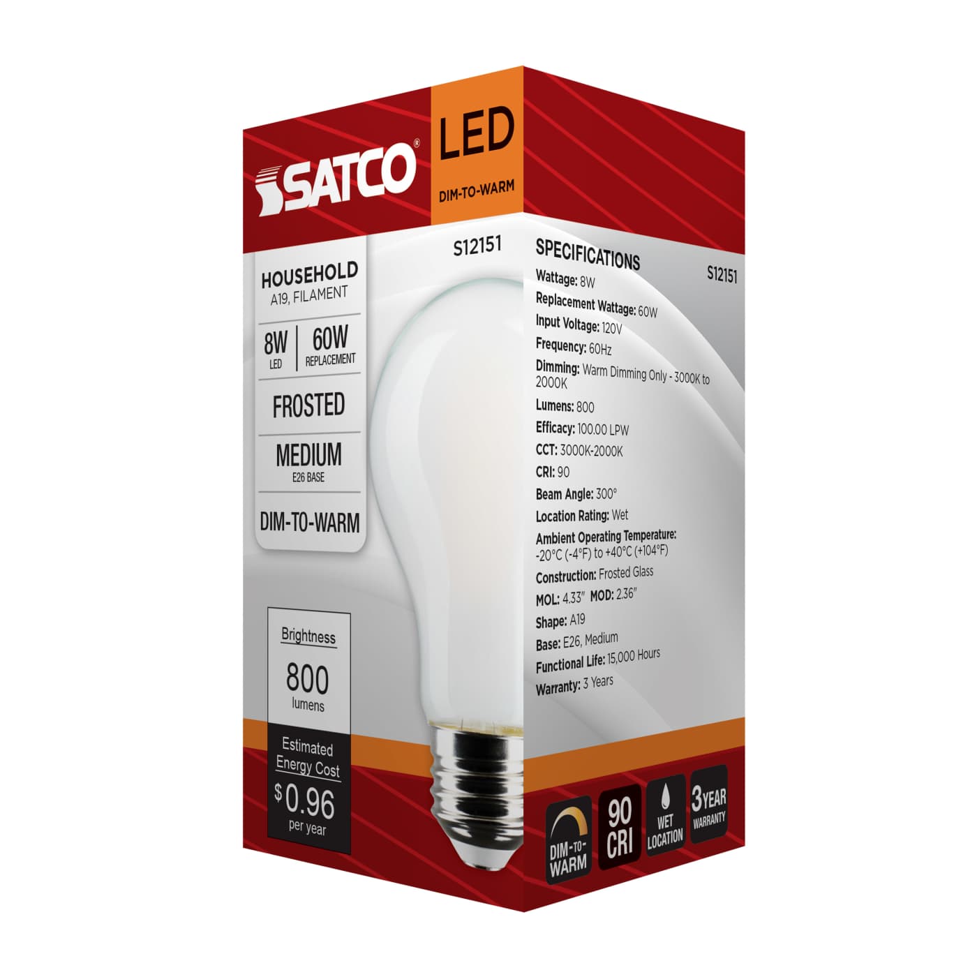 8A19L/930WD/E26/GFYS - S12151