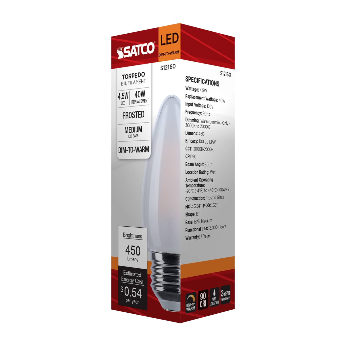 4.5B11L/930WD/E26/GFYS - S12160