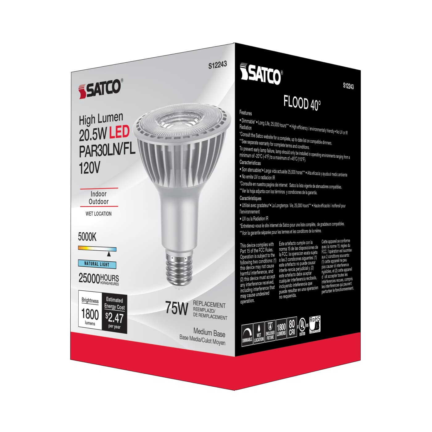 20.5PAR30LN/LED/850/HL/120V/FL - S12243