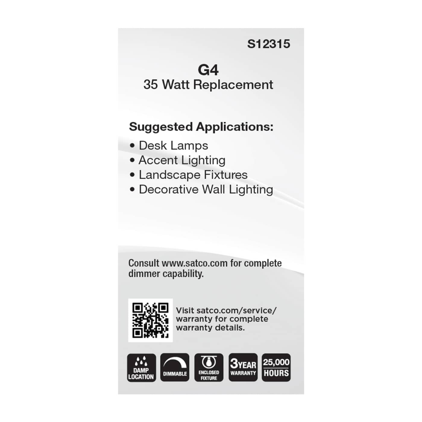 4.5W/LED/G4/CL/850/12V - S12315