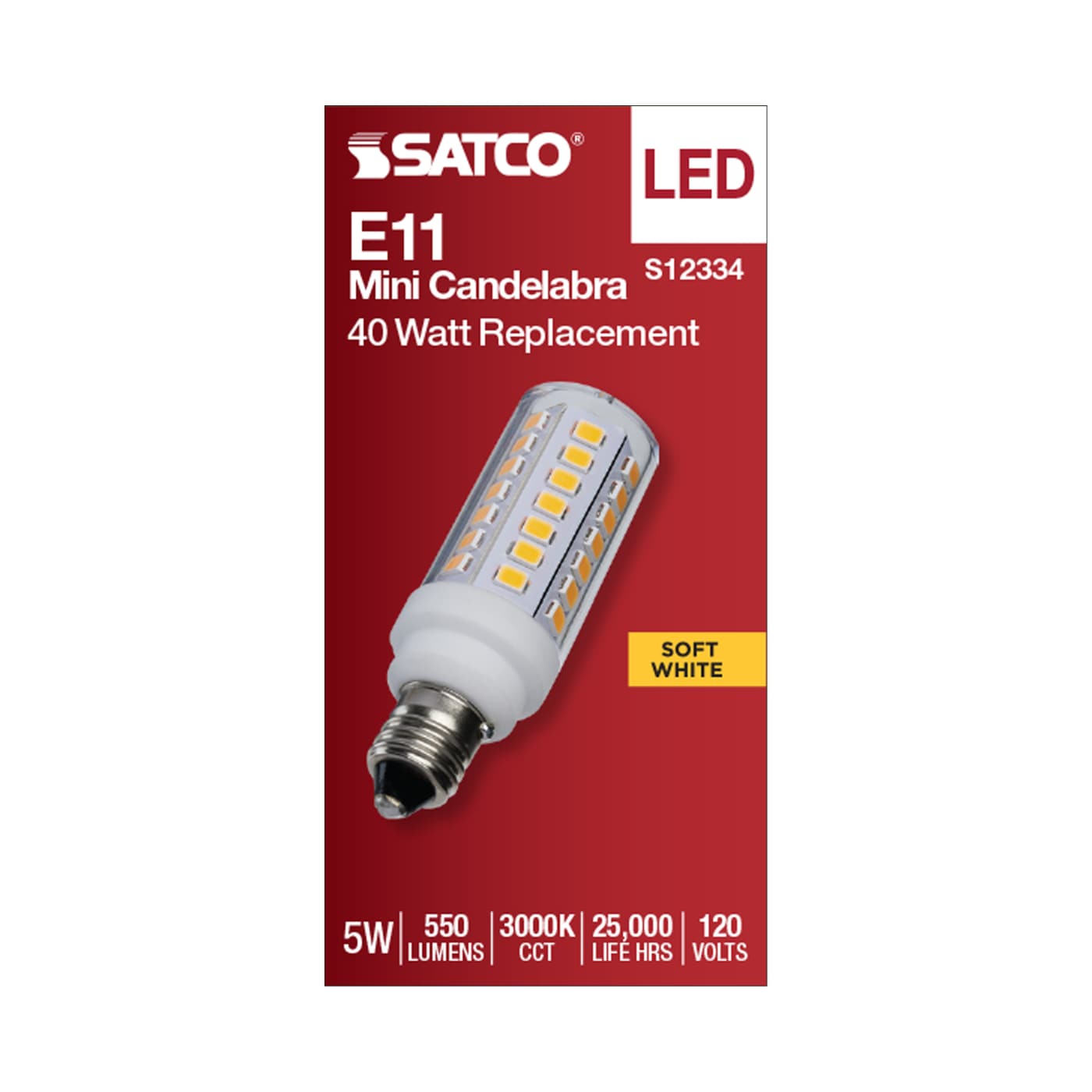 5W/LED/E11/CL/830/120V - S12334
