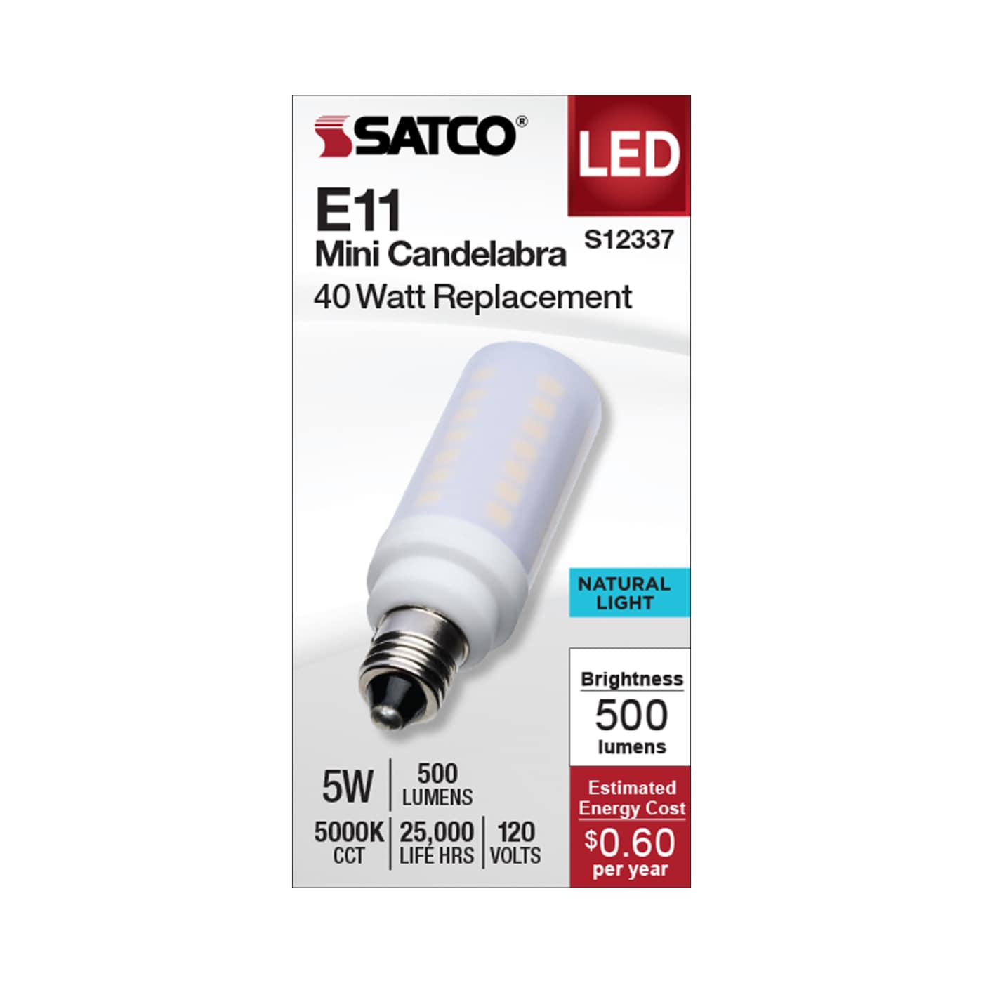 5W/LED/E11/FR/850/120V - S12337