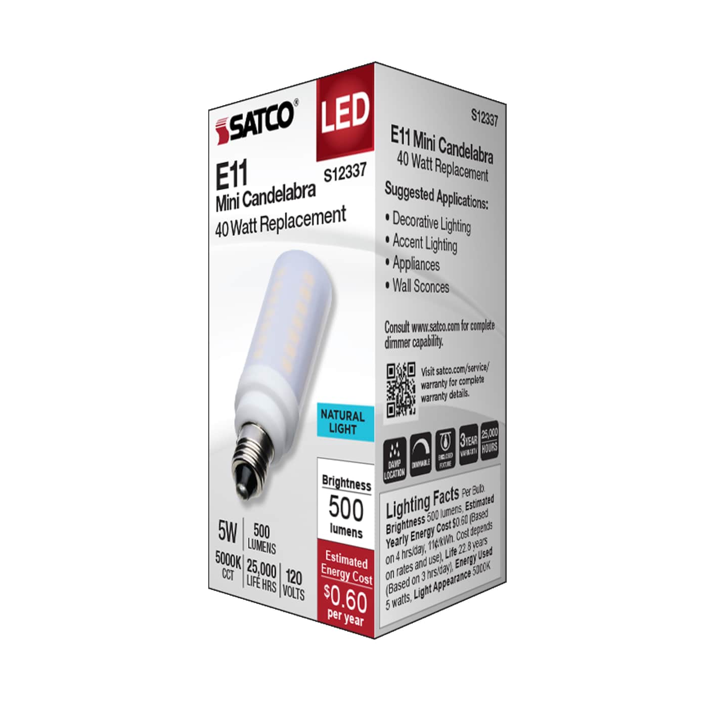 5W/LED/E11/FR/850/120V - S12337