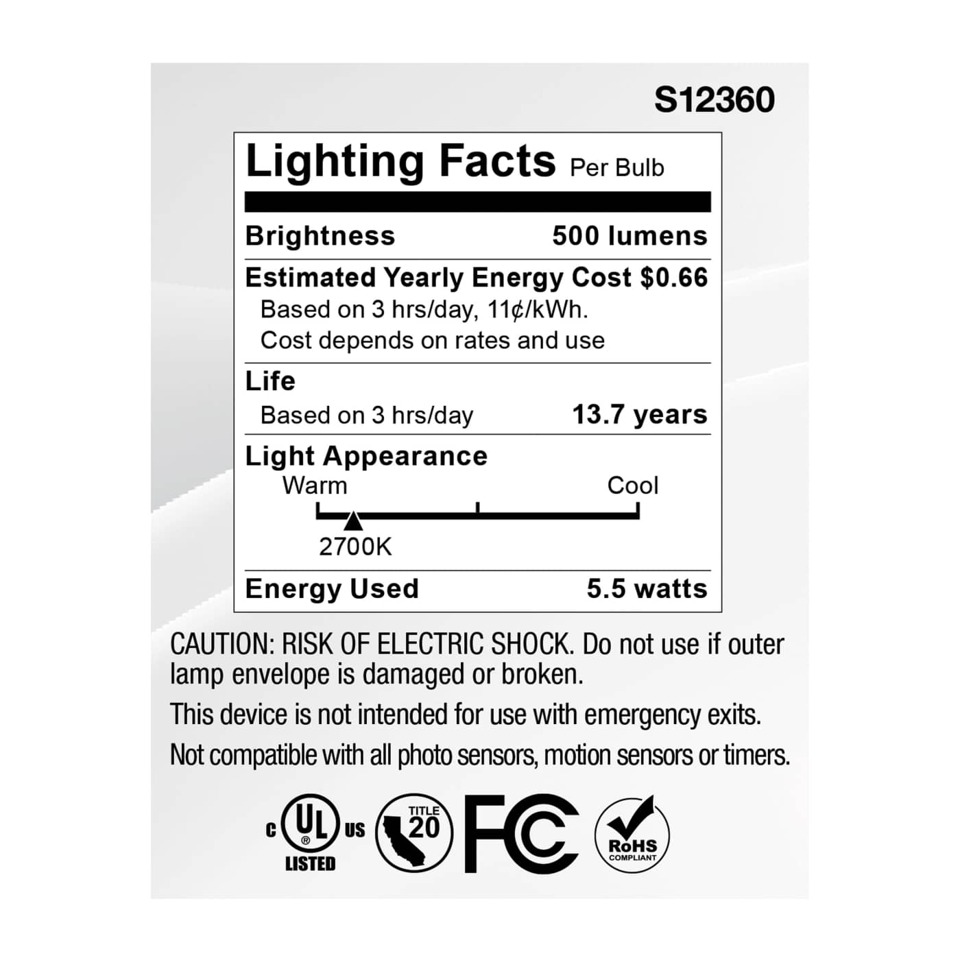 5.5MR16/GB/927/SP15/12V - S12360