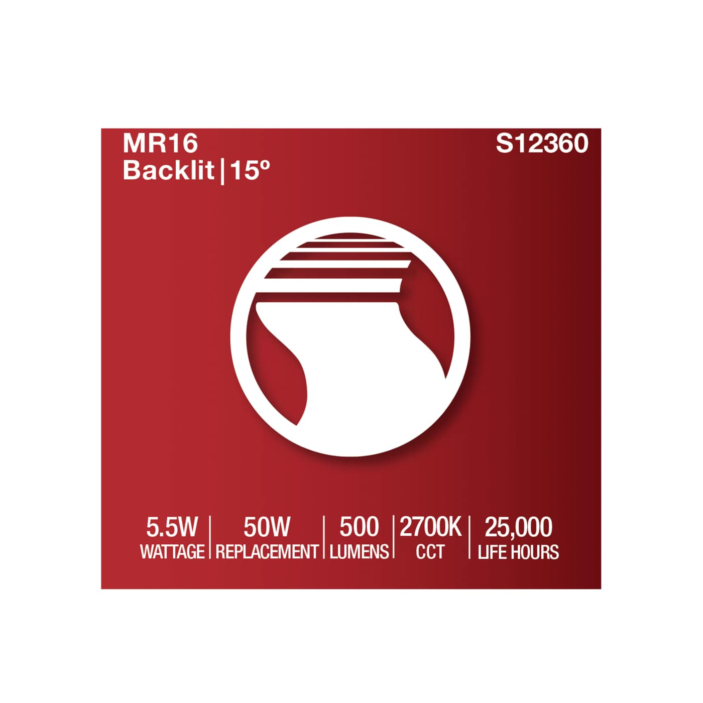 5.5MR16/GB/927/SP15/12V - S12360