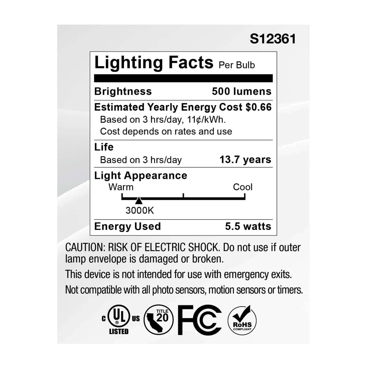 5.5MR16/GB/930/SP15/12V - S12361