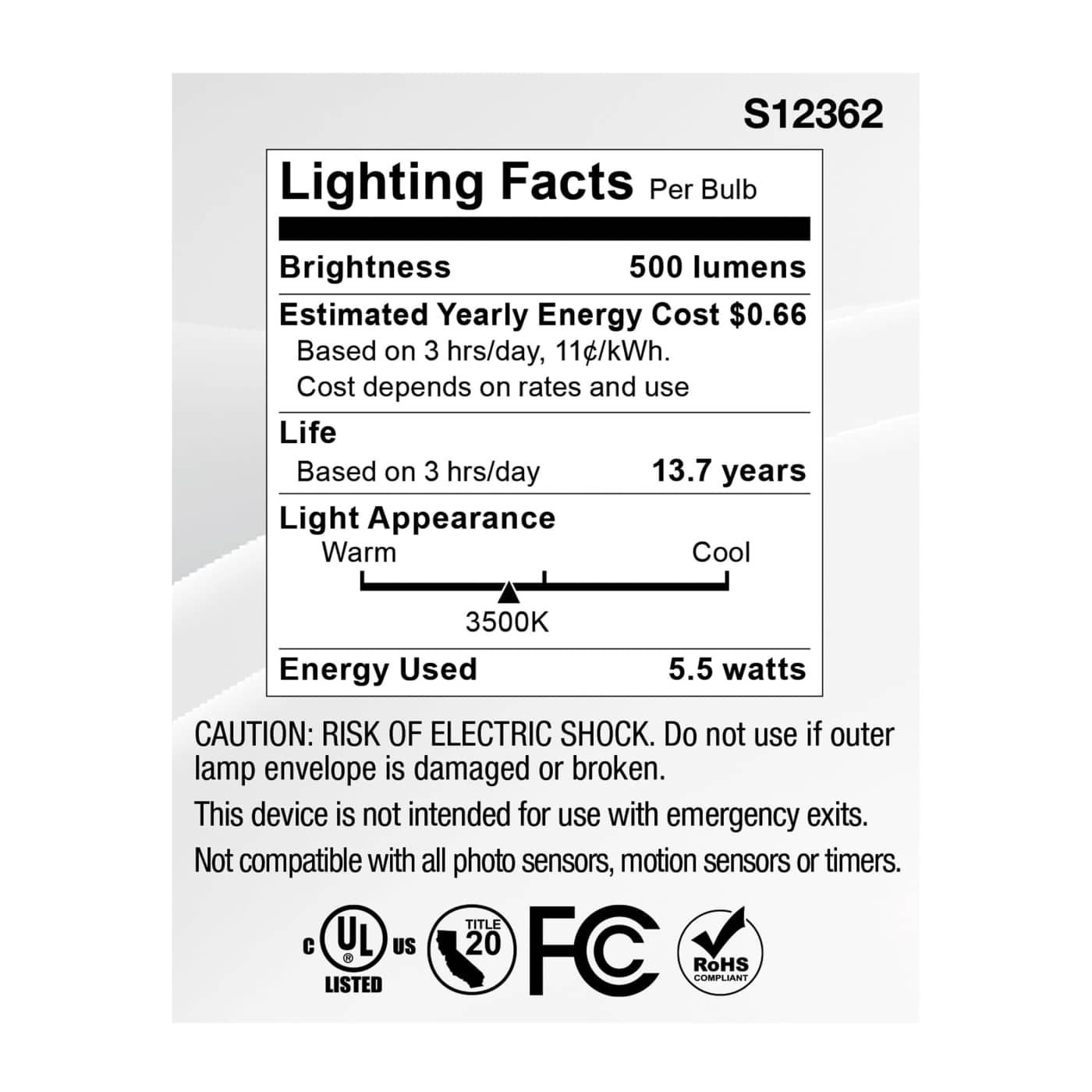 5.5MR16/GB/935/SP15/12V - S12362
