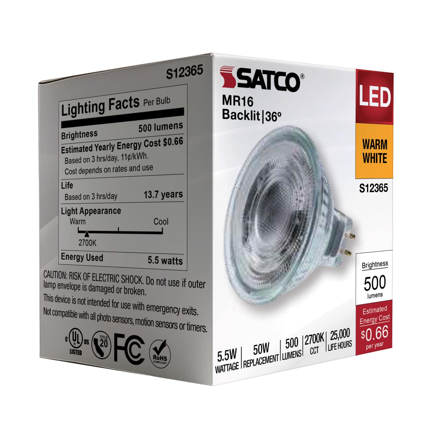 5.5MR16/GB/927/FL36/12V - S12365