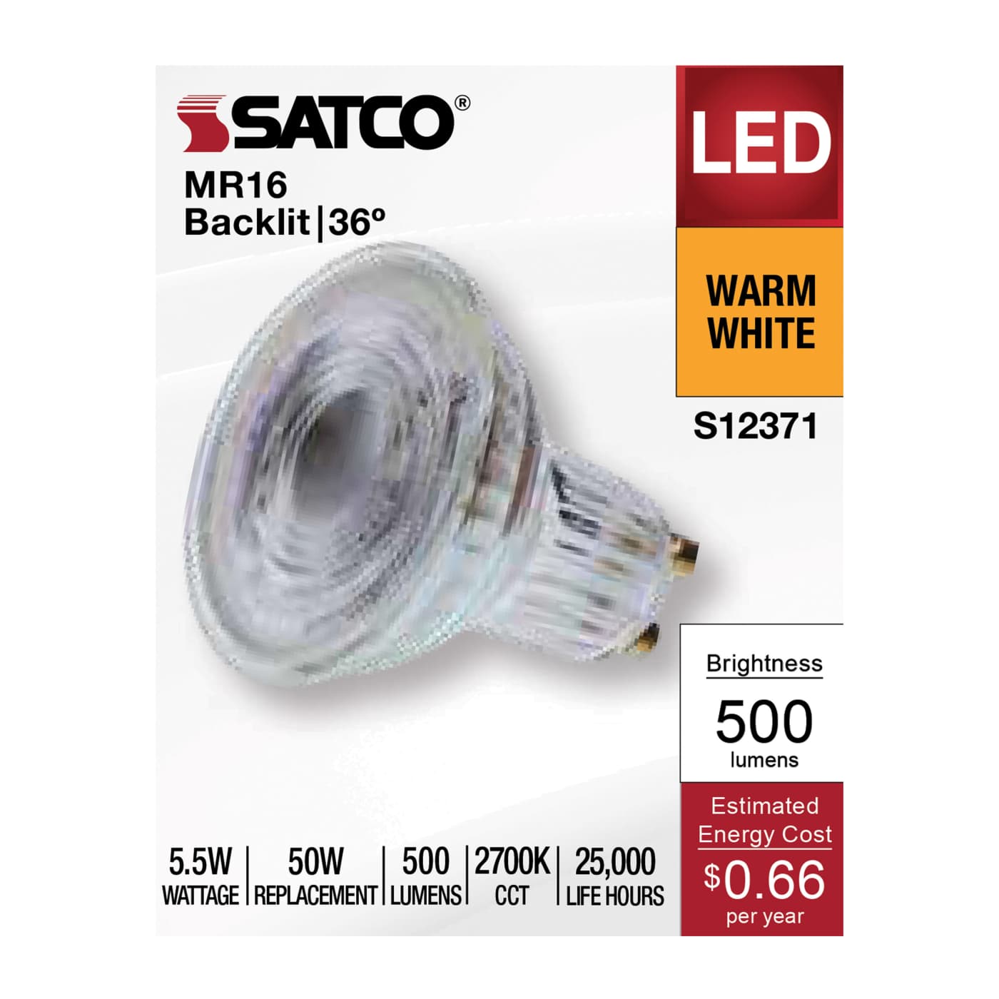 5.5MR16/GB/927/FL36/GU10/120V - S12371