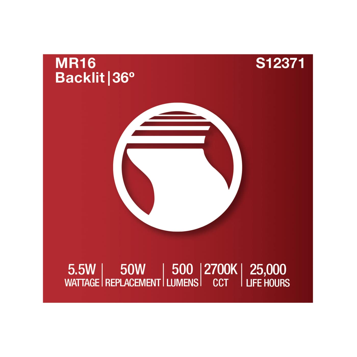 5.5MR16/GB/927/FL36/GU10/120V - S12371