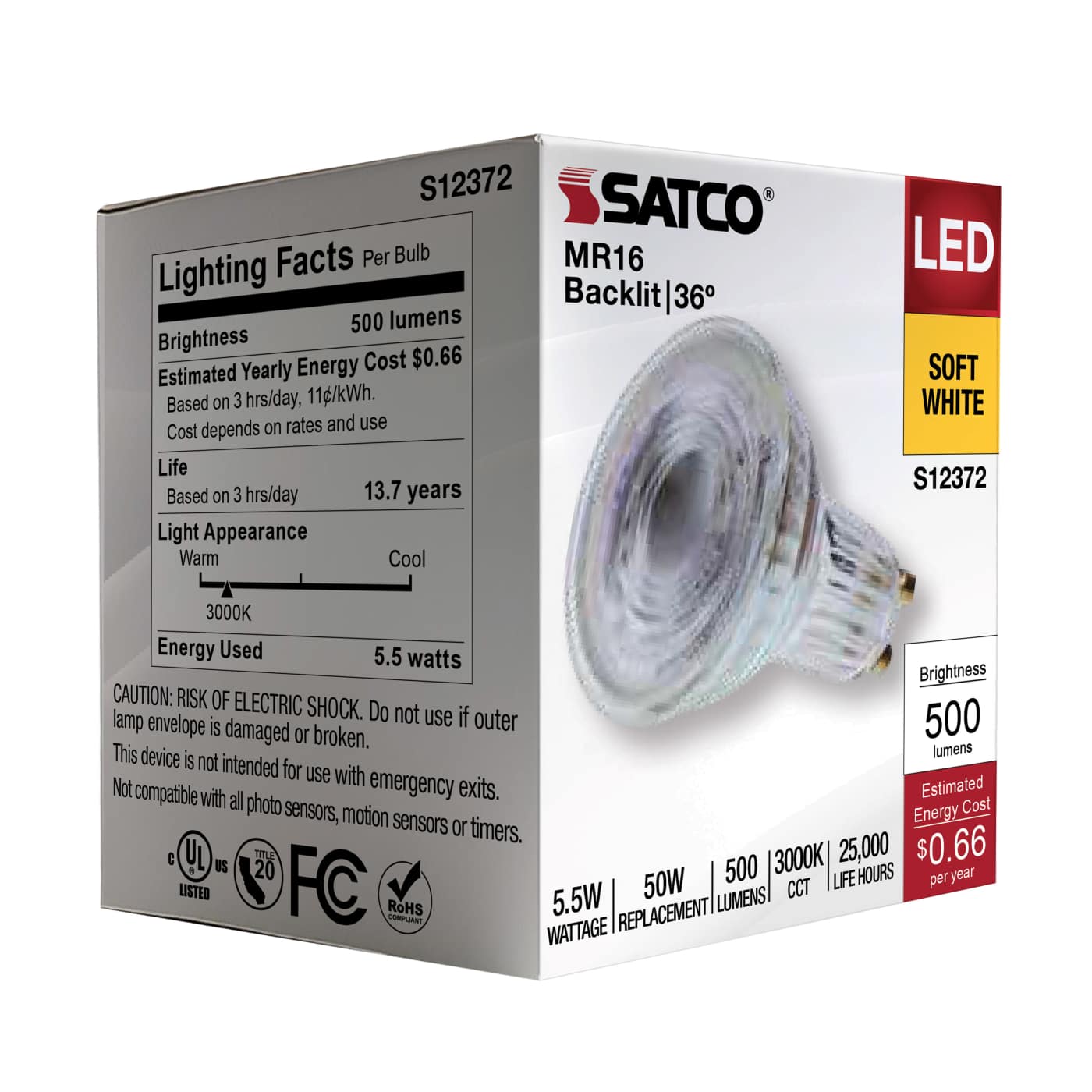 5.5MR16/GB/930/FL36/GU10/120V - S12372