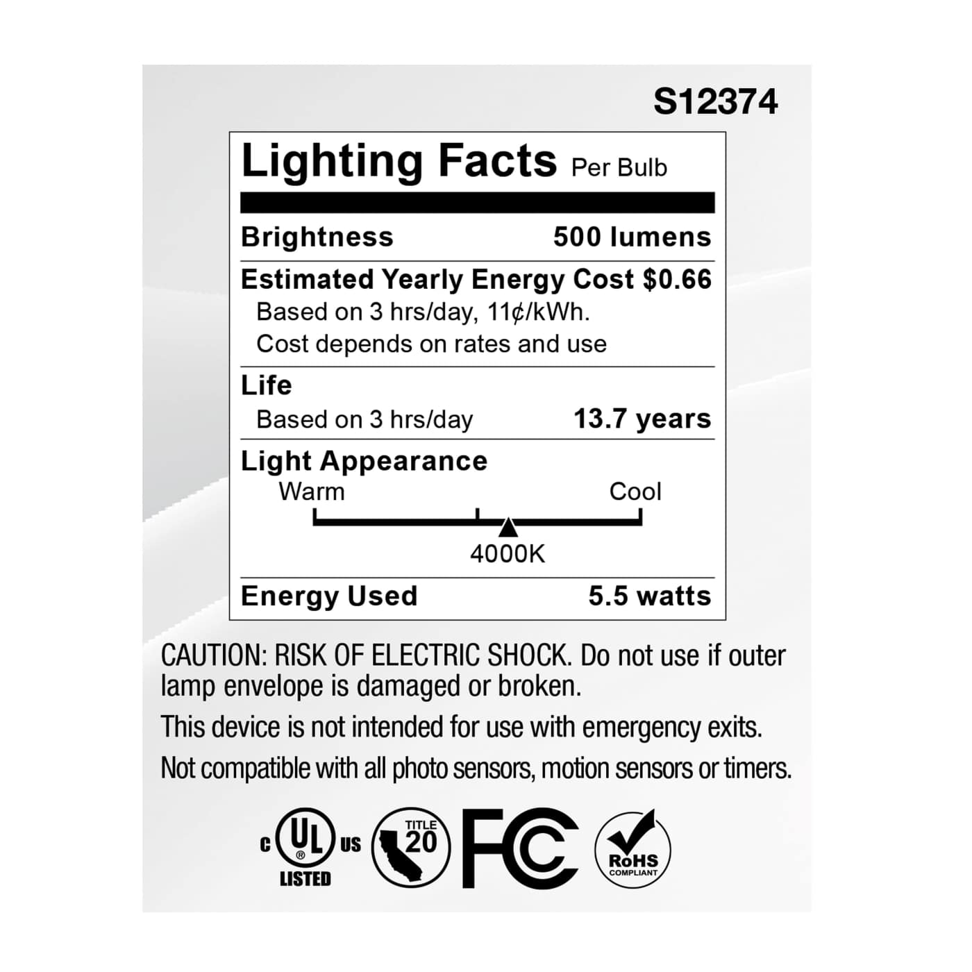 5.5MR16/GB/940/FL36/GU10/120V - S12374