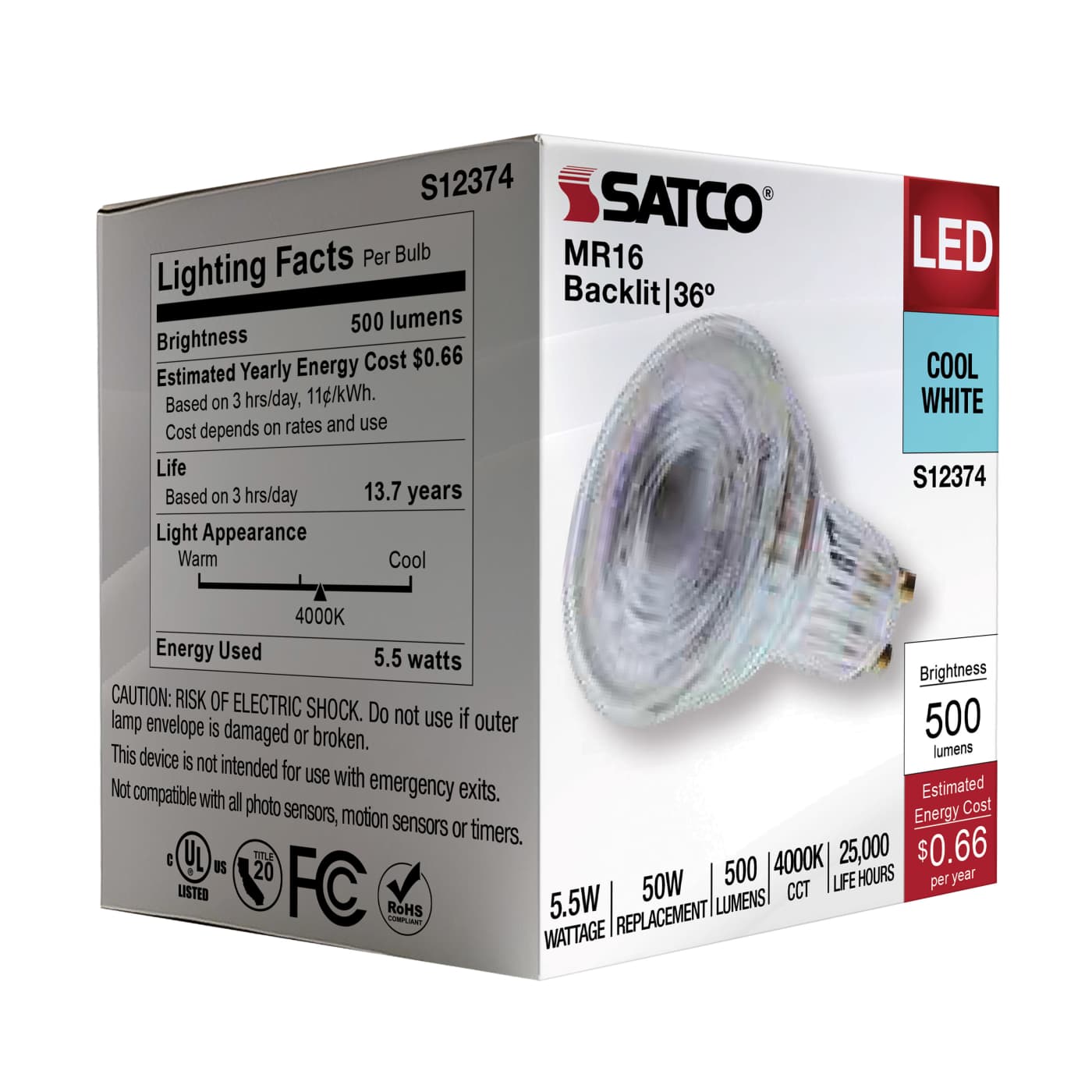 5.5MR16/GB/940/FL36/GU10/120V - S12374