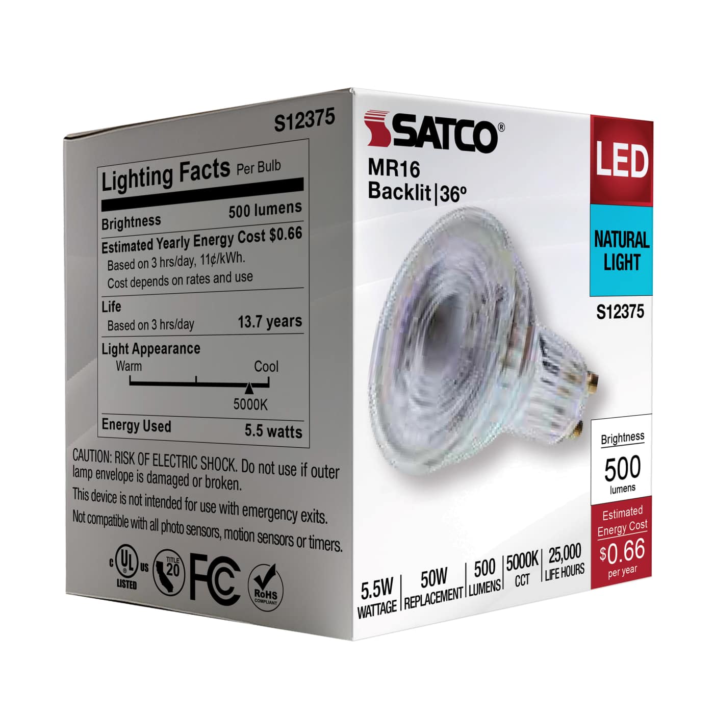 5.5MR16/GB/950/FL36/GU10/120V - S12375