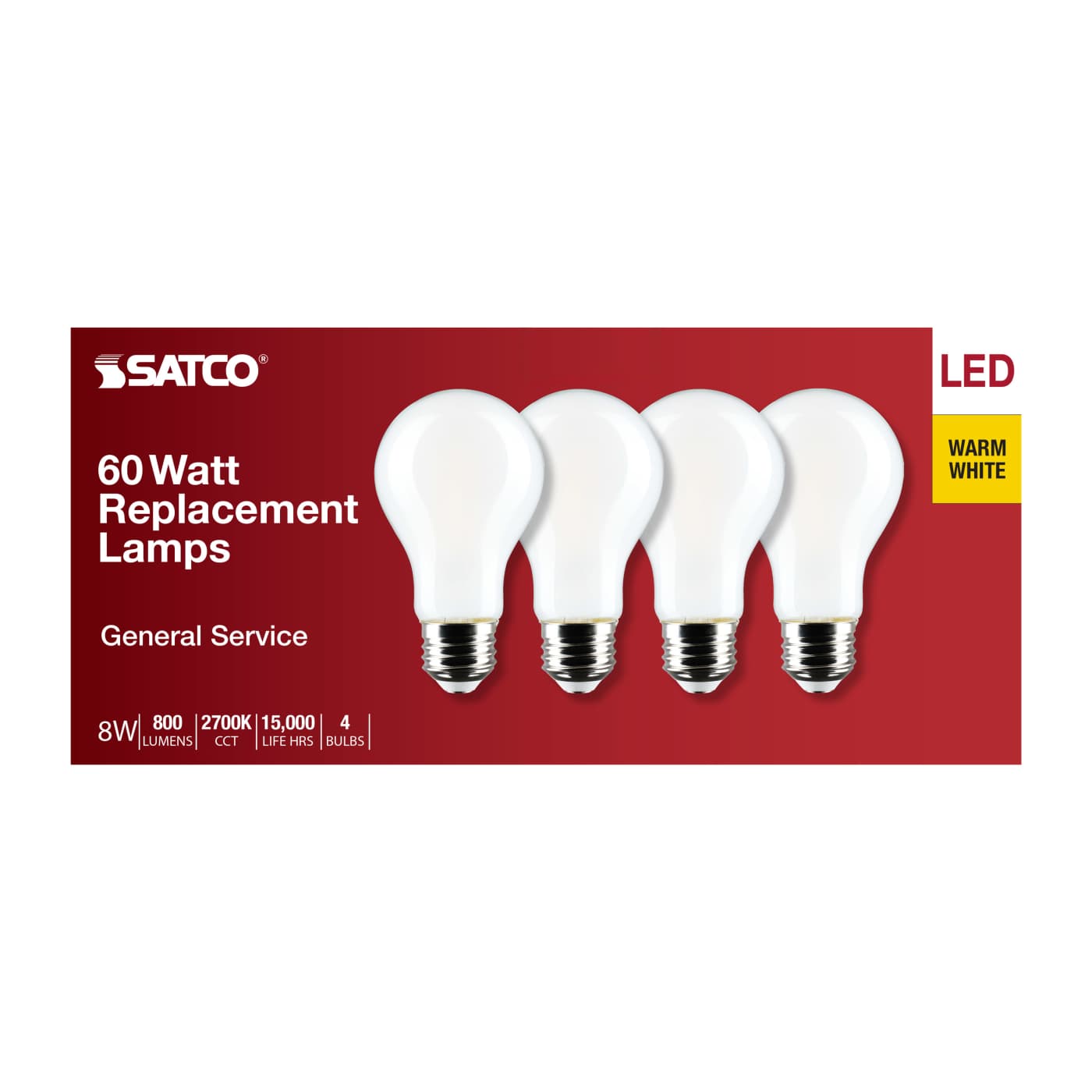 8A19/SW/LED/E26/927/4PK/120V - S12466