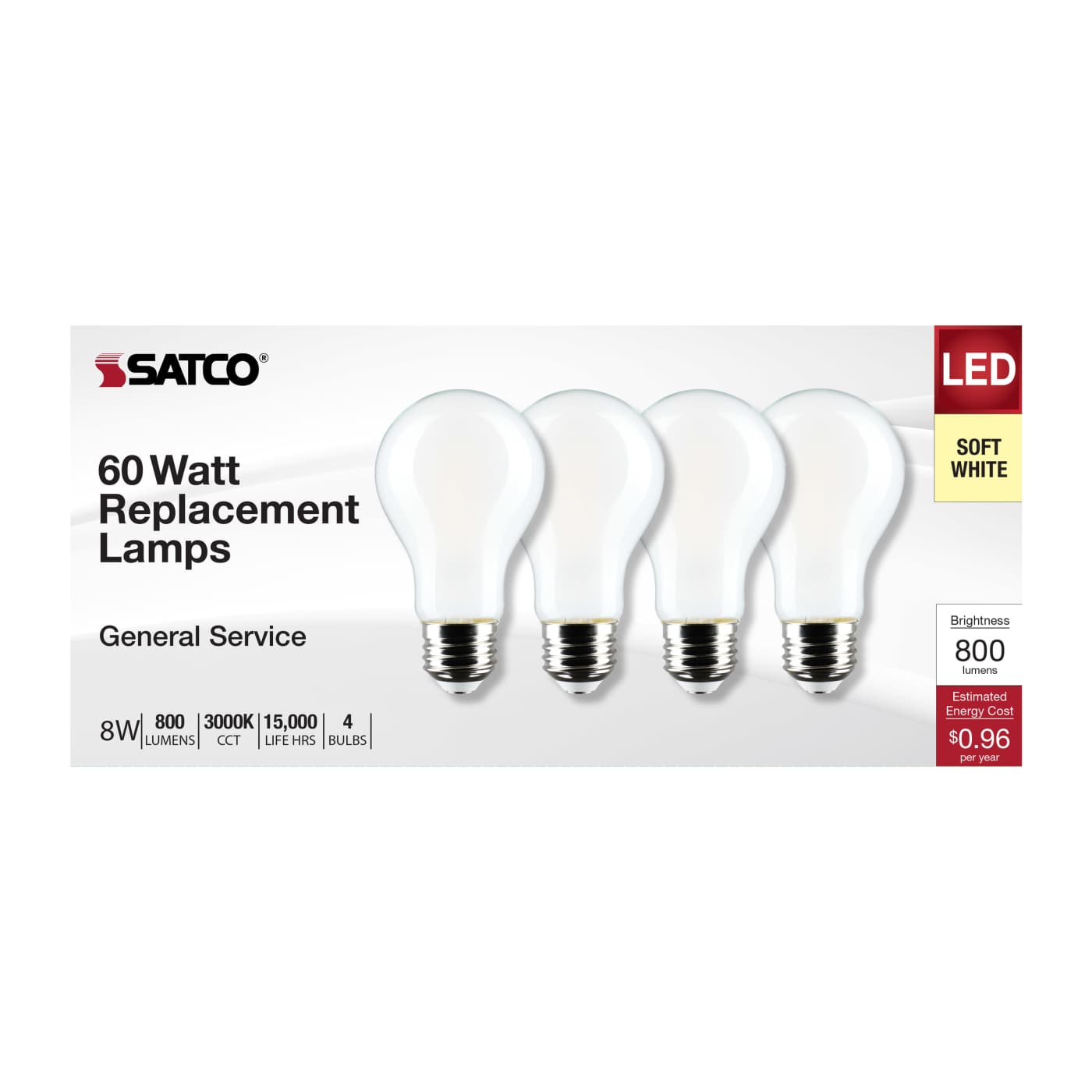 8A19/SW/LED/E26/930/4PK/120V - S12467