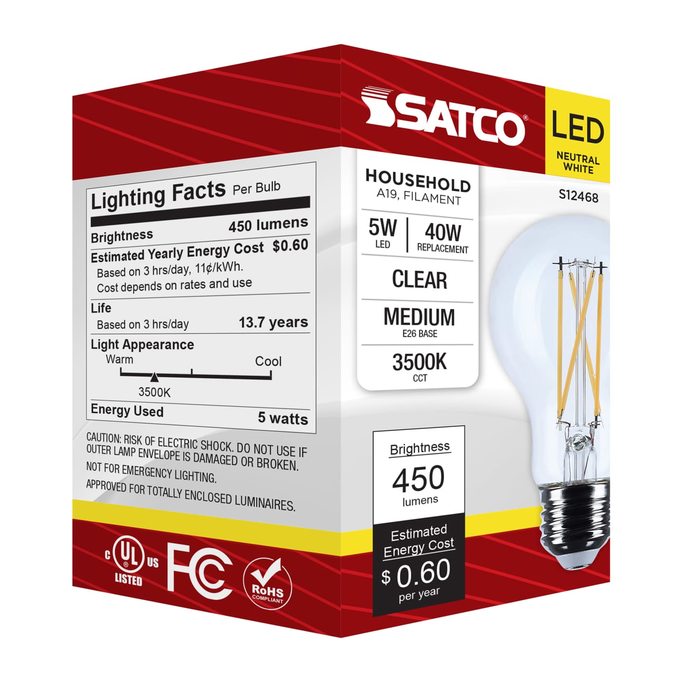 5A19/CL/LED/E26/935/120V - S12468