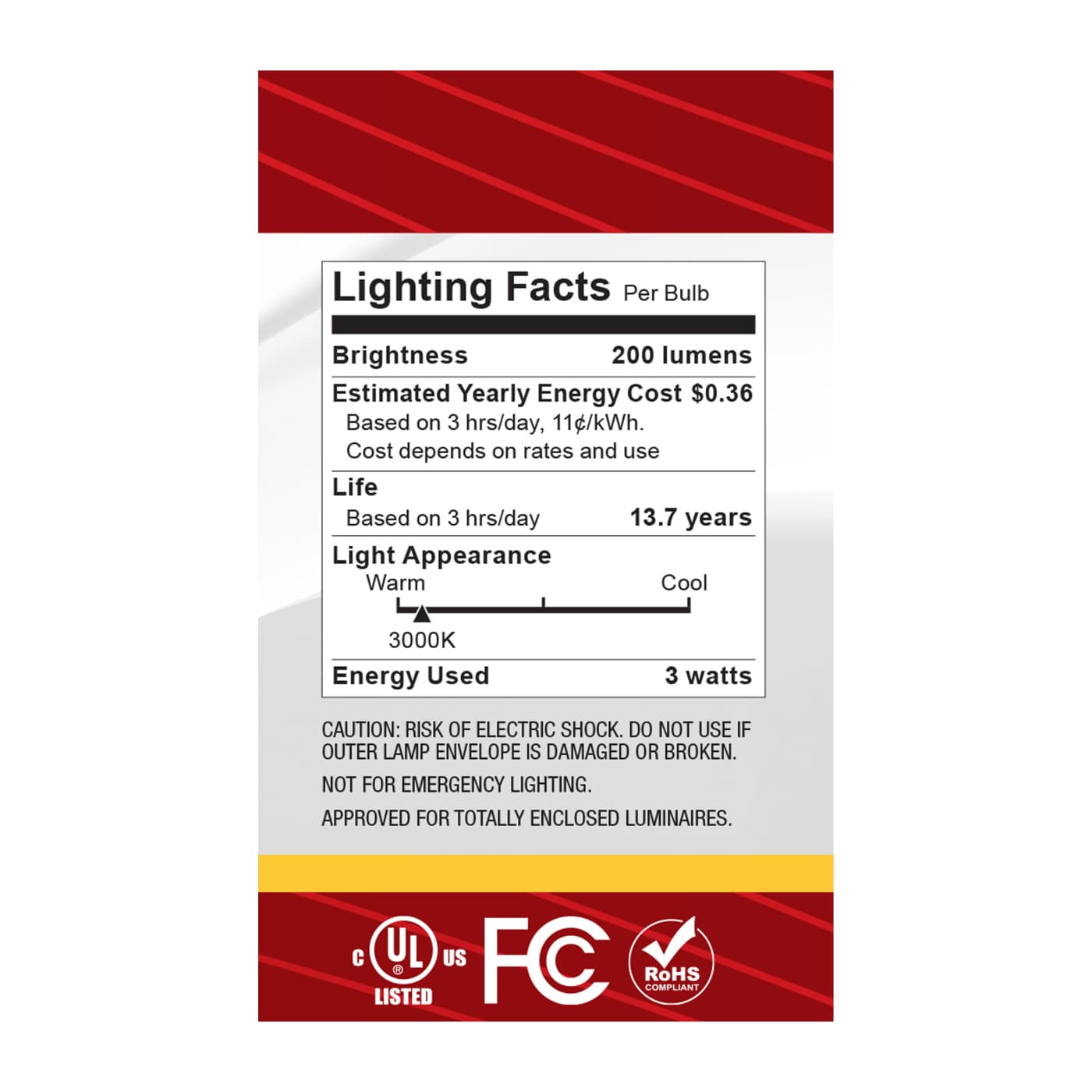 3G16.5/LED/CL/930/120V/E12 - S12471