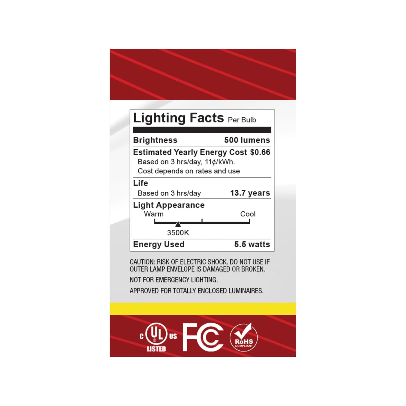 5.5G16.5/LED/CL/935/120V/E26 - S12479