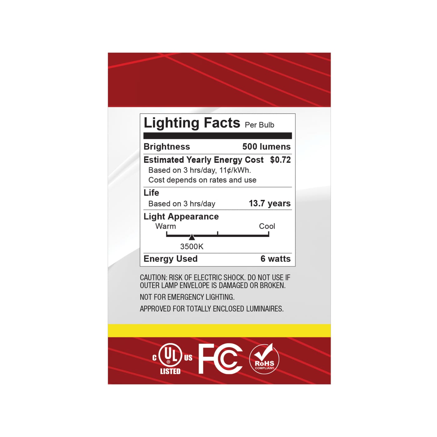 6G25/LED/CL/935/120V - S12482