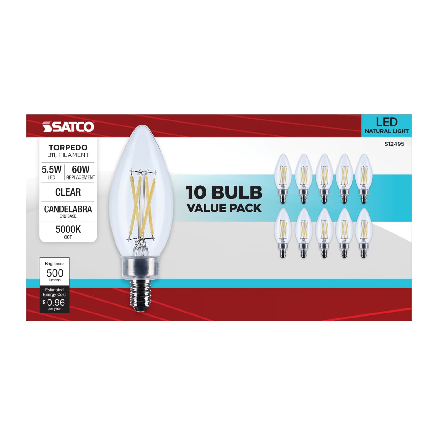 5.5B11/LED/950/CL/E12/10PK - S12495