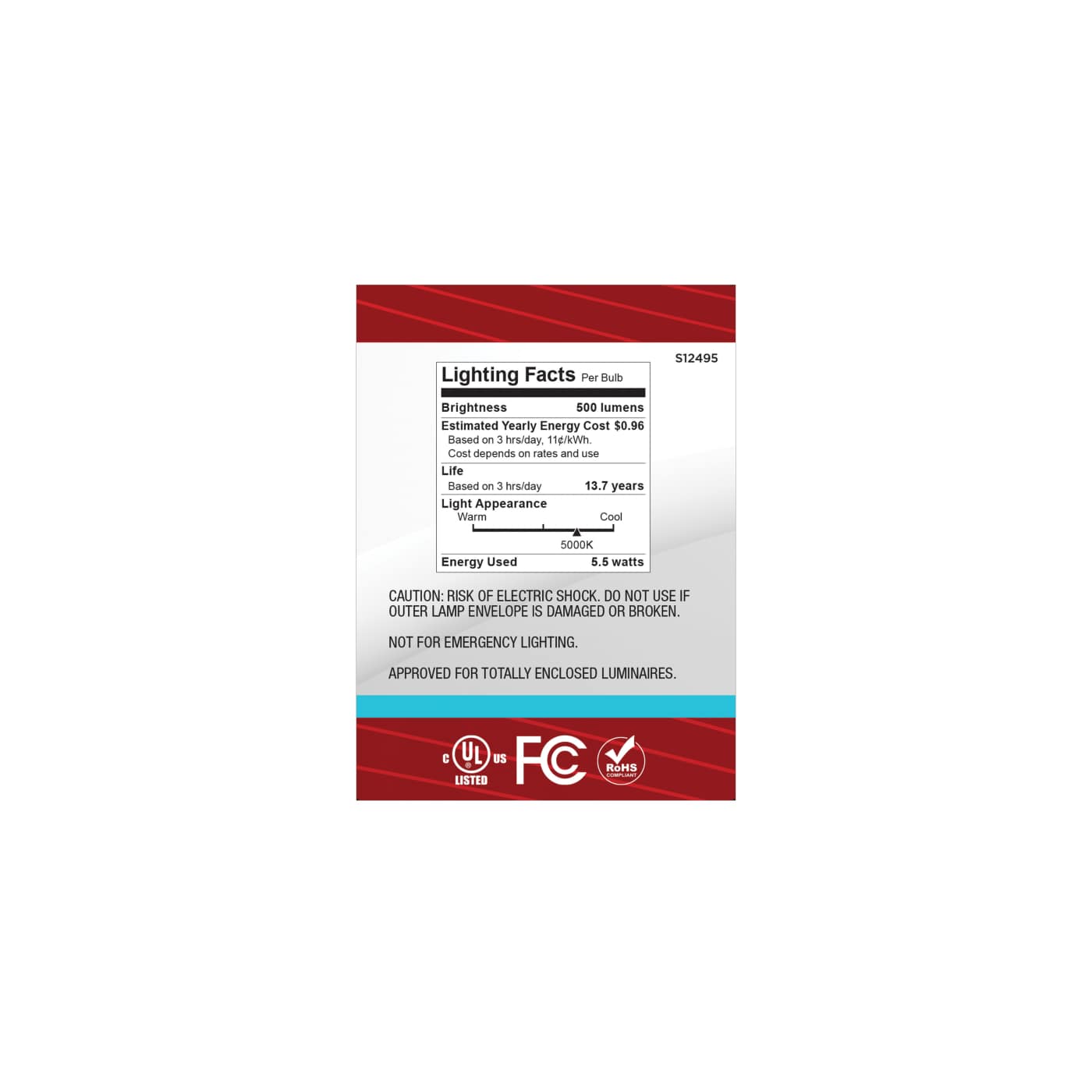 5.5B11/LED/950/CL/E12/10PK - S12495