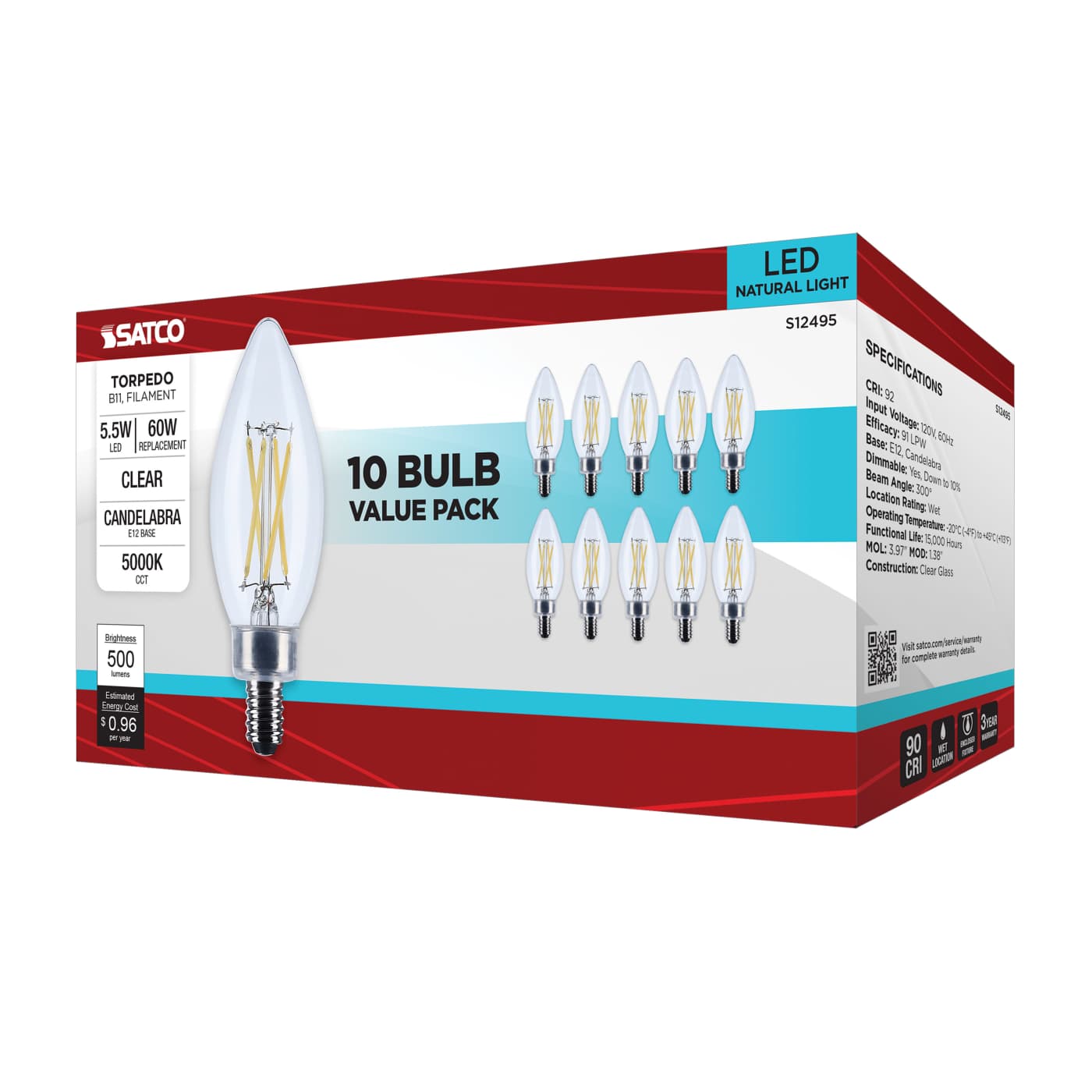 5.5B11/LED/950/CL/E12/10PK - S12495