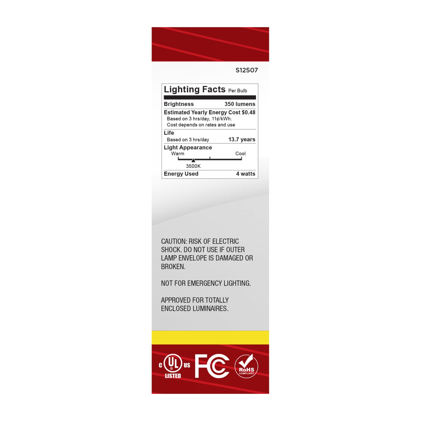 4CA10/LED/935/FR/120V/E12 - S12507