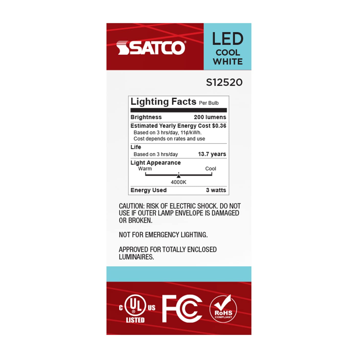 3T6.5/LED/CL/940/E17 - S12520