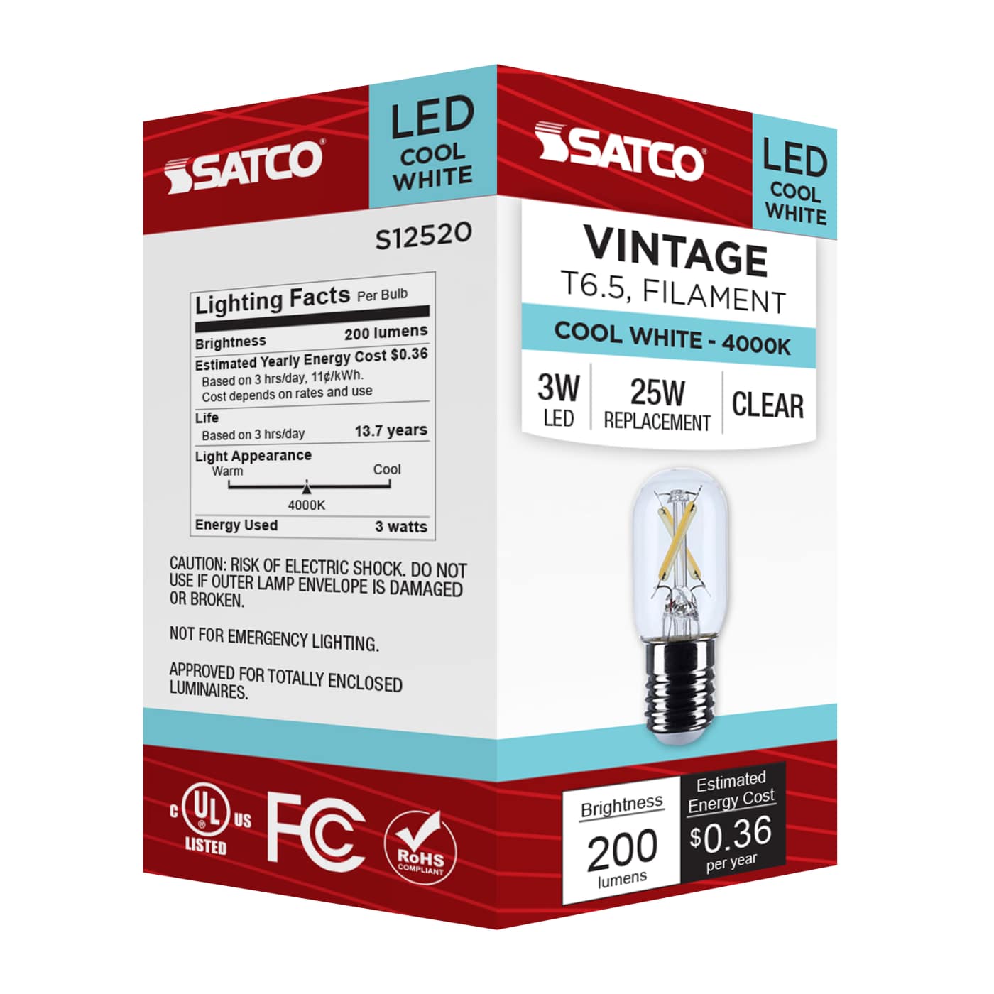 3T6.5/LED/CL/940/E17 - S12520