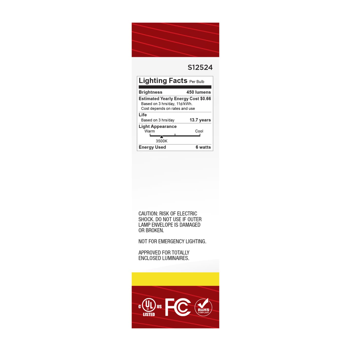 5.5T10/LED/CL/935/120V/E26 - S12524