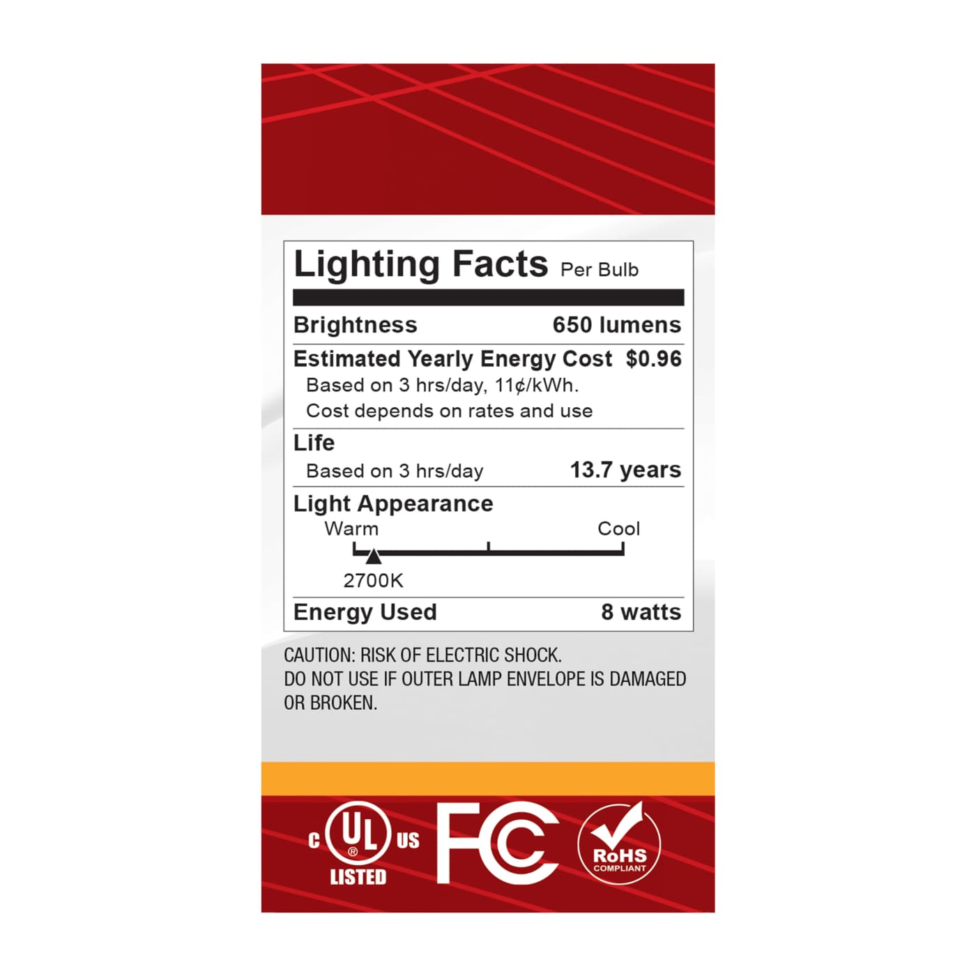 8A19/SLVR/LED/927/120V - S12537