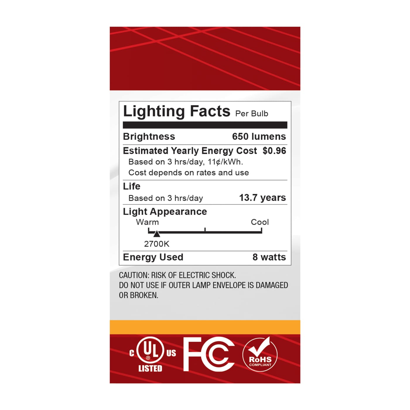 8A19/GOLD/LED/927/120V - S12538